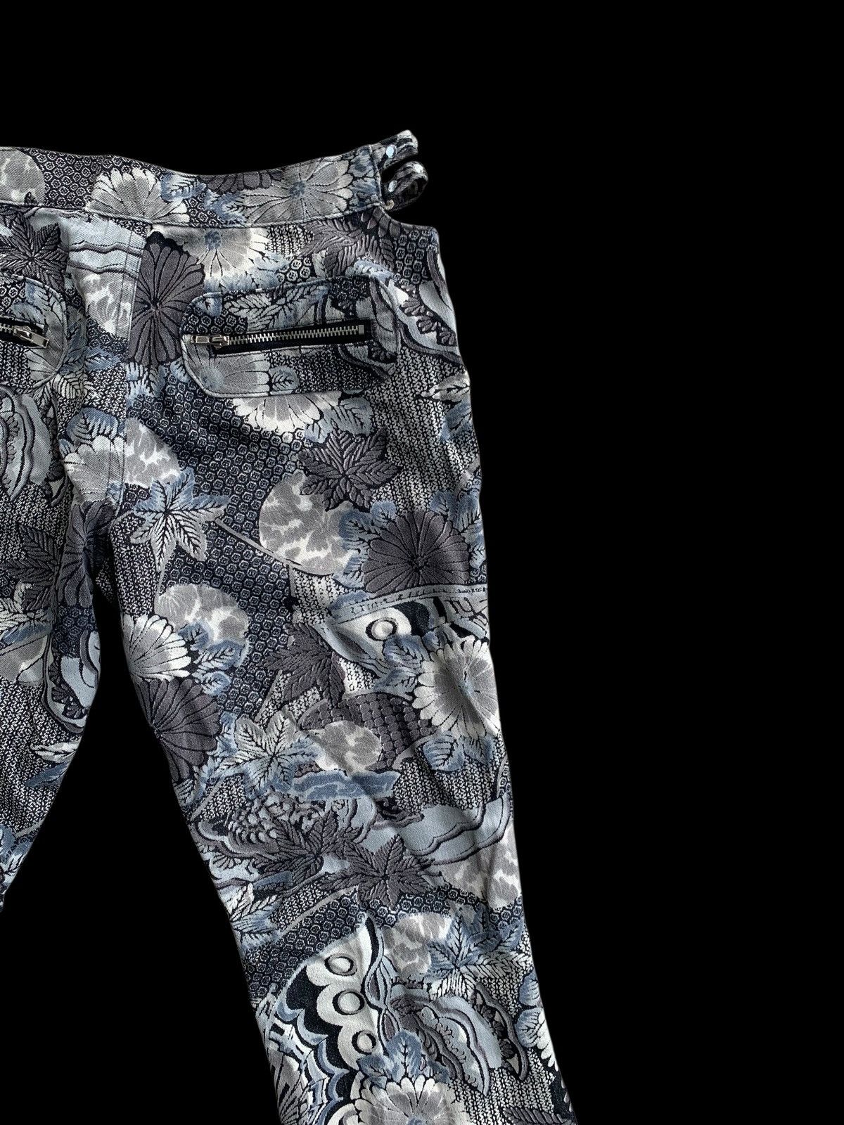 If Six Was Nine × Japanese Brand × Vintage Ladies FLARES Retro Flower Bell Bottoms Hippie vtg trousers Size 28" / US 6 / IT 42 - 21 Thumbnail