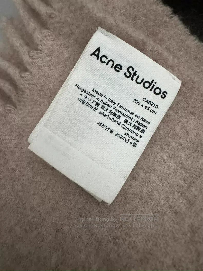 Acne Studios Acne Studios Oatmeal Wool Scarf Size ONE SIZE - 4 Thumbnail