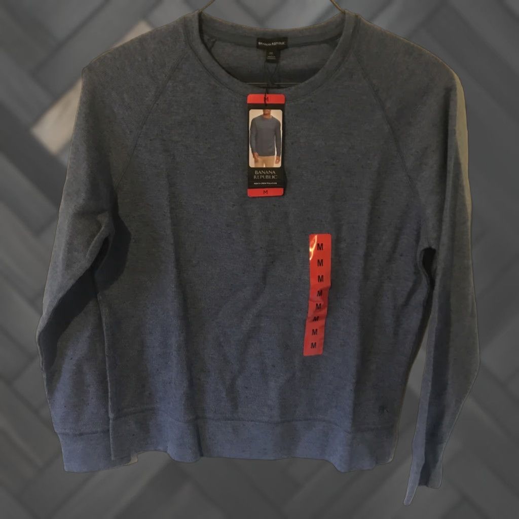 Banana Republic Banana Republic Men’s Mid-weight Waffle Knit Crew Pullovers BLUE, M NWT Sweater Pullover Knit-Style Waffle Blue Men’s M NWT Size US M / EU 48-50 / 2 - 1 Thumbnail