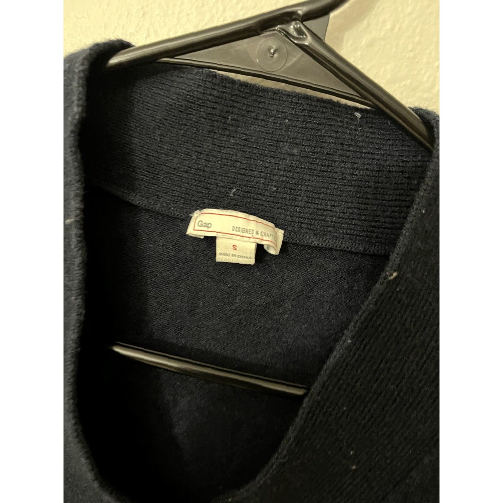 Gap Gap Womens Pullover Sweater Navy Blue Wool Blend Knit Shawl Collar S Regular Size Adult Women Edgy Cozy Pullover Sweater Size S / US 4 / IT 40 - 2 Thumbnail