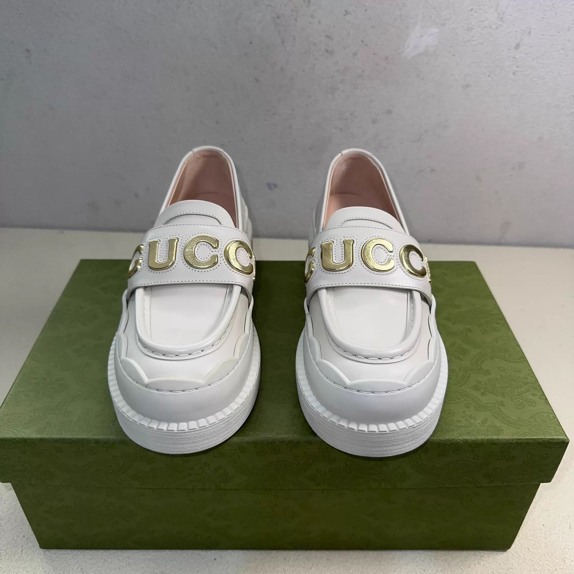 Gucci GUCCI White Platform Loafer Women's 36 Size US 5.5 / IT 35.5 - 2 Thumbnail
