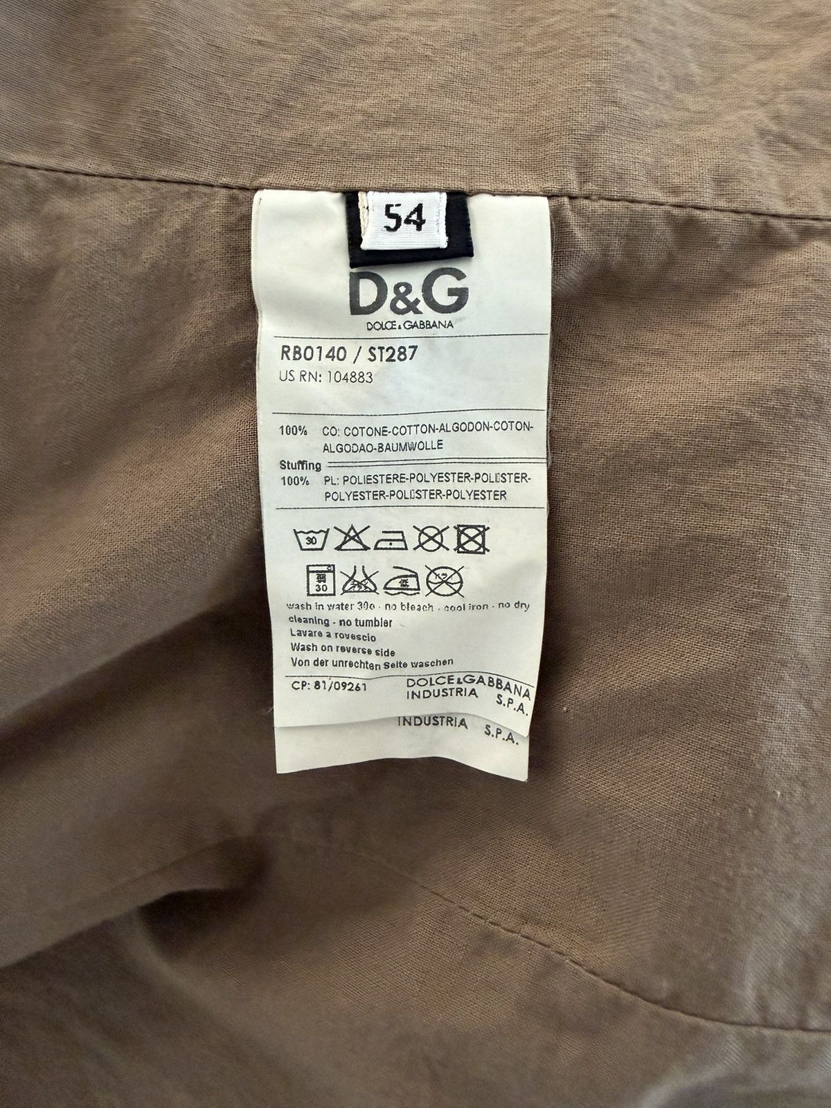 Dolce & Gabbana Dolce & Gabbana D&G early2000s utility cargo bomber jacket Size US XL / EU 56 / 4 - 9 Thumbnail