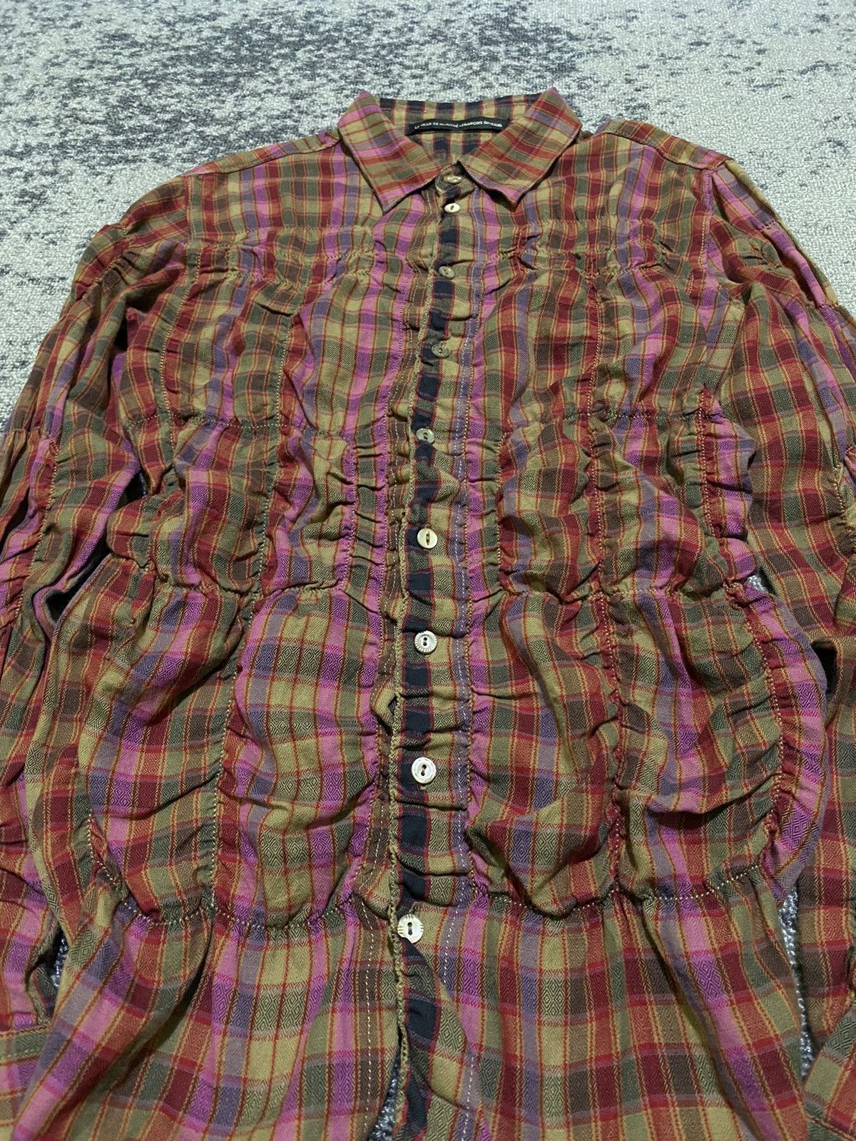 Marithe + Francois Girbaud Le jean de marithe fracois girbaud plaid shirt Size M / US 6-8 / IT 42-44 - 2 Thumbnail