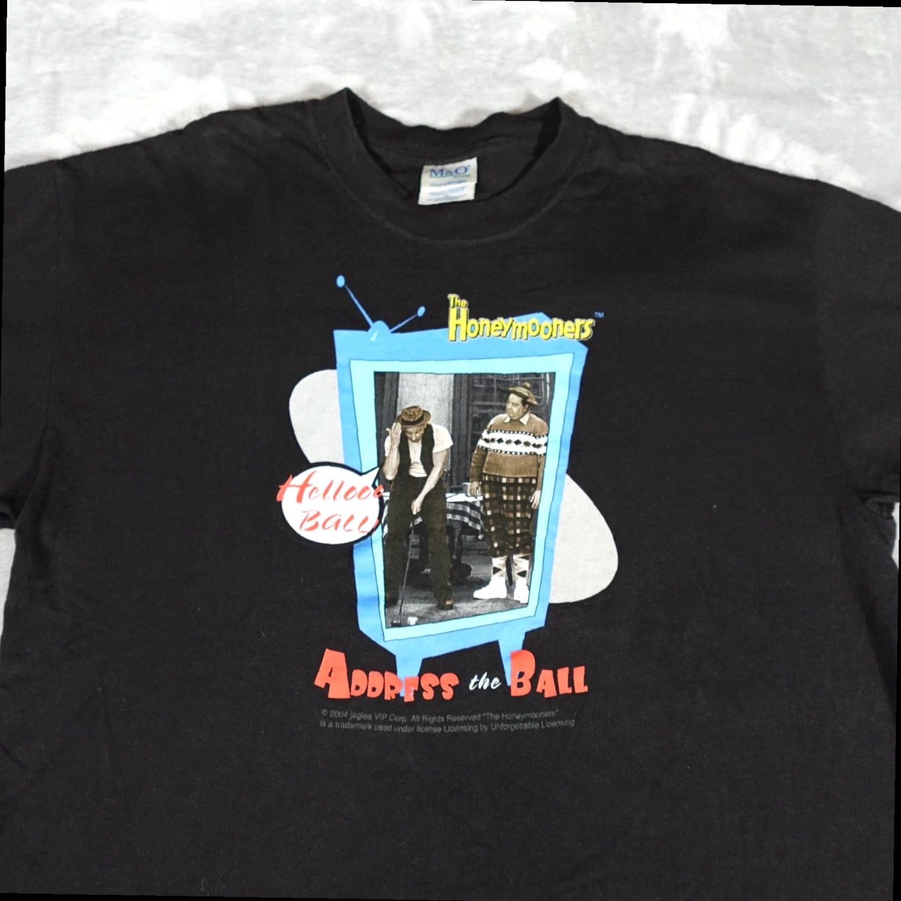 Vintage VINTAGE Graphic Print Funny Mens XL Black Short Sleeve T Shirt The Honeymooners TV Show Y2K 2000s Cotton Size US XL / EU 56 / 4 - 3 Thumbnail