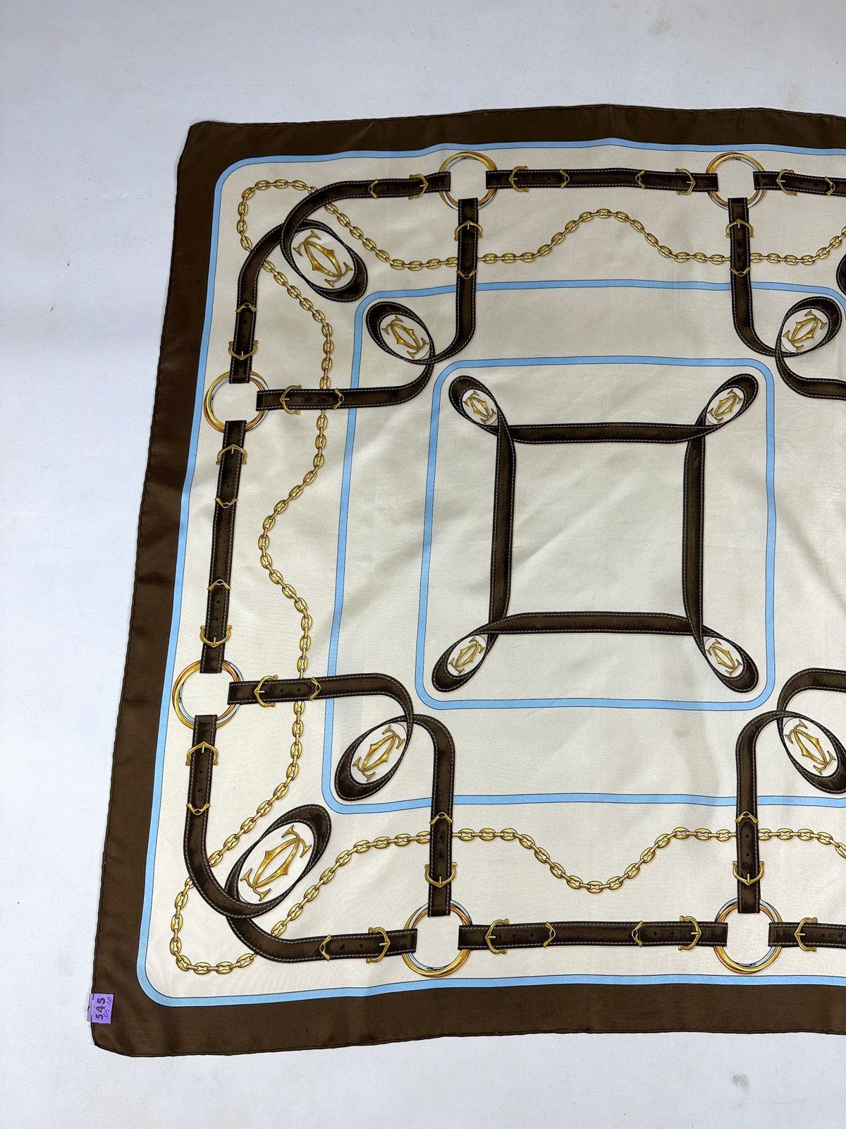 Cartier Vintage Must De Cartier Silk Scarf Size ONE SIZE - 2 Thumbnail