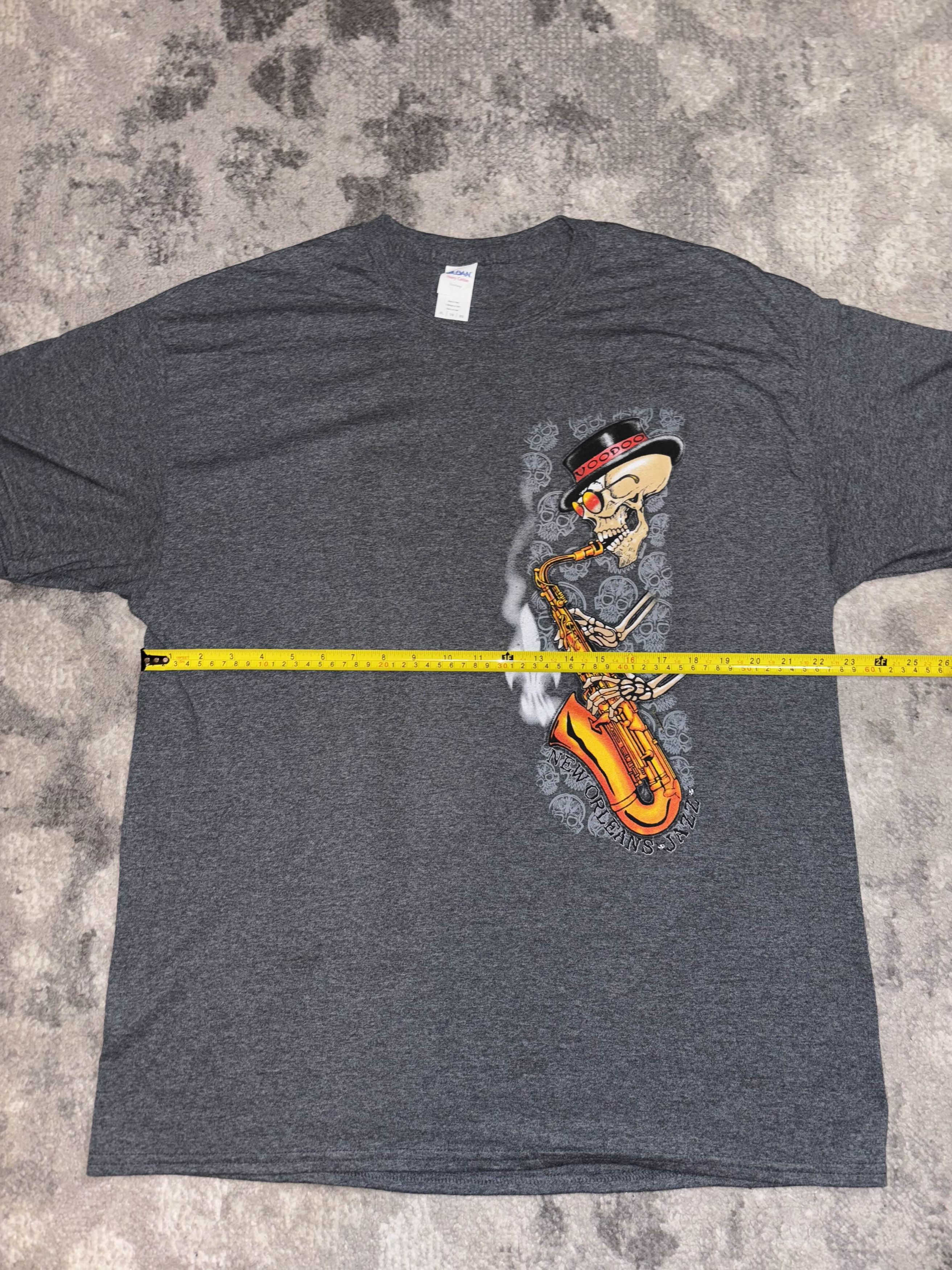 Vintage Y2K New Orleans Jazz Voodoo Skull Shirt Size US XL / EU 56 / 4 - 5 Thumbnail