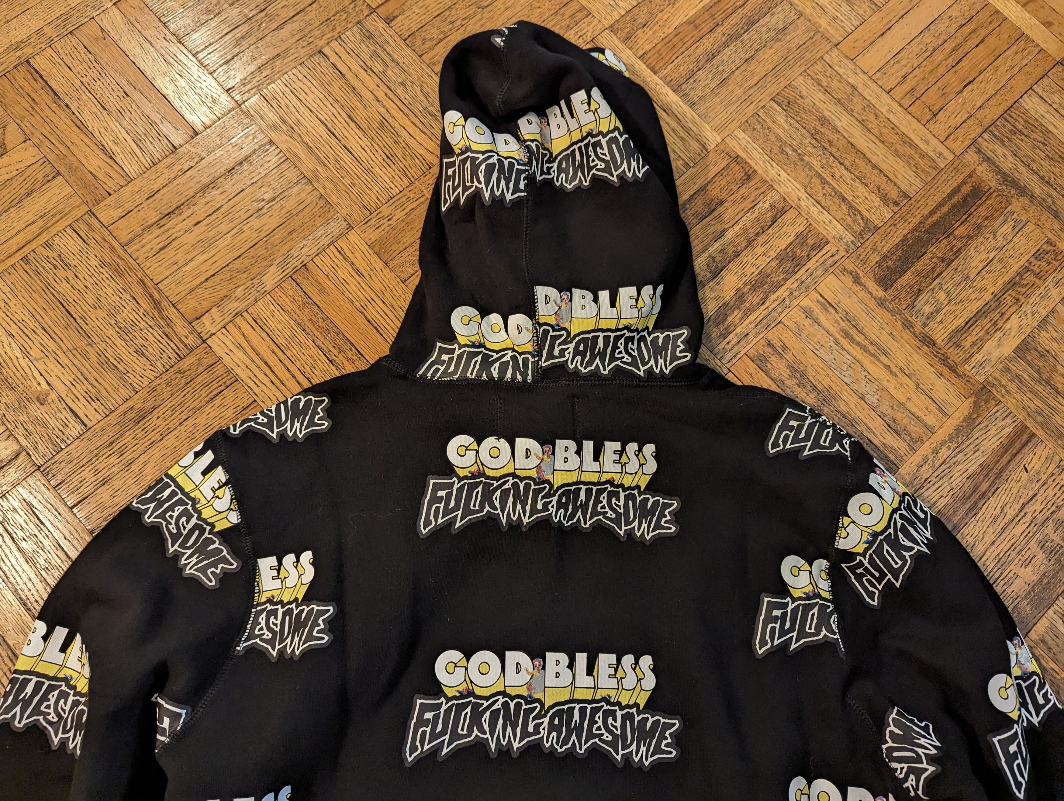 Fucking Awesome GOD BLESS FA HOODIE RARE Size US L / EU 52-54 / 3 - 7 Thumbnail