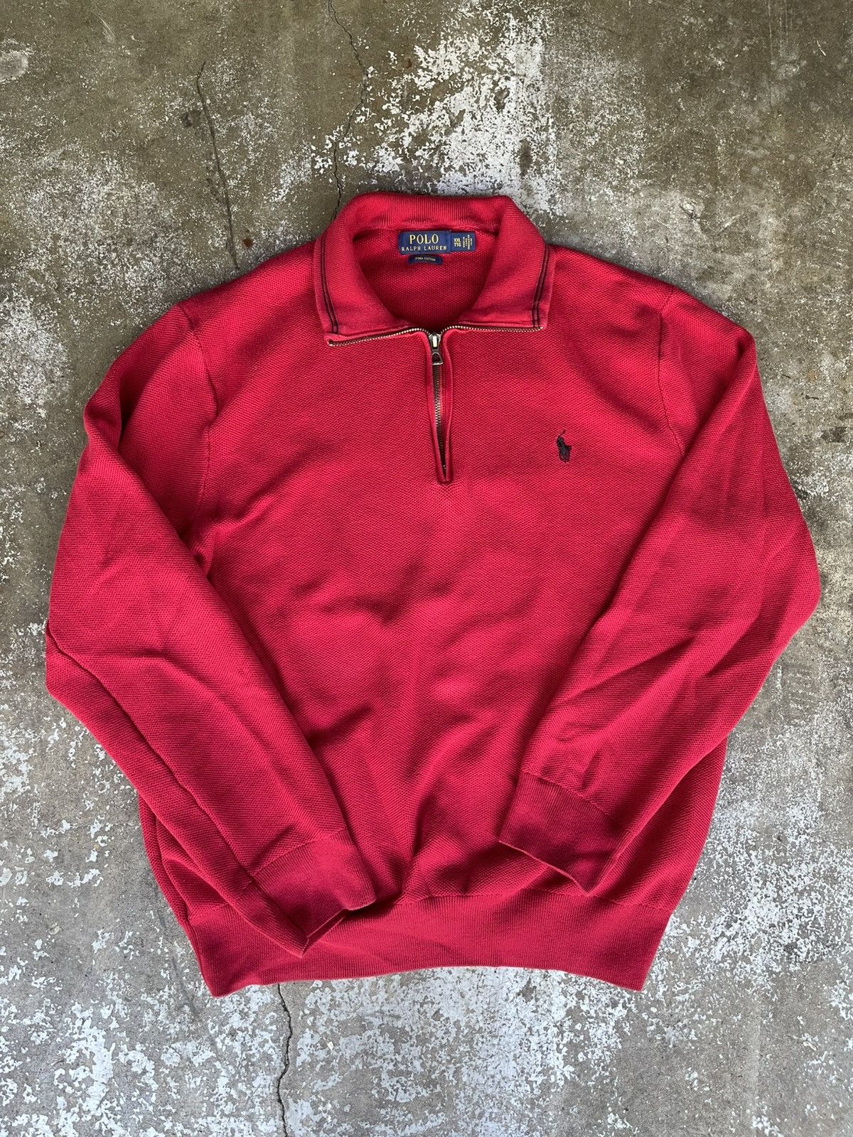 Polo Ralph Lauren Polo Ralph Lauren Quarter Zip Sweater Size US XXL / EU 58 / 5 - 2 Thumbnail