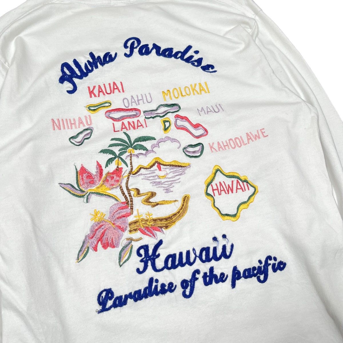 Buzz Rickson's × Toyo Enterprises Toyo Enterprise Aloha Paradise Hand Made Embroidered Tee Size US M / EU 48-50 / 2 - 2 Thumbnail