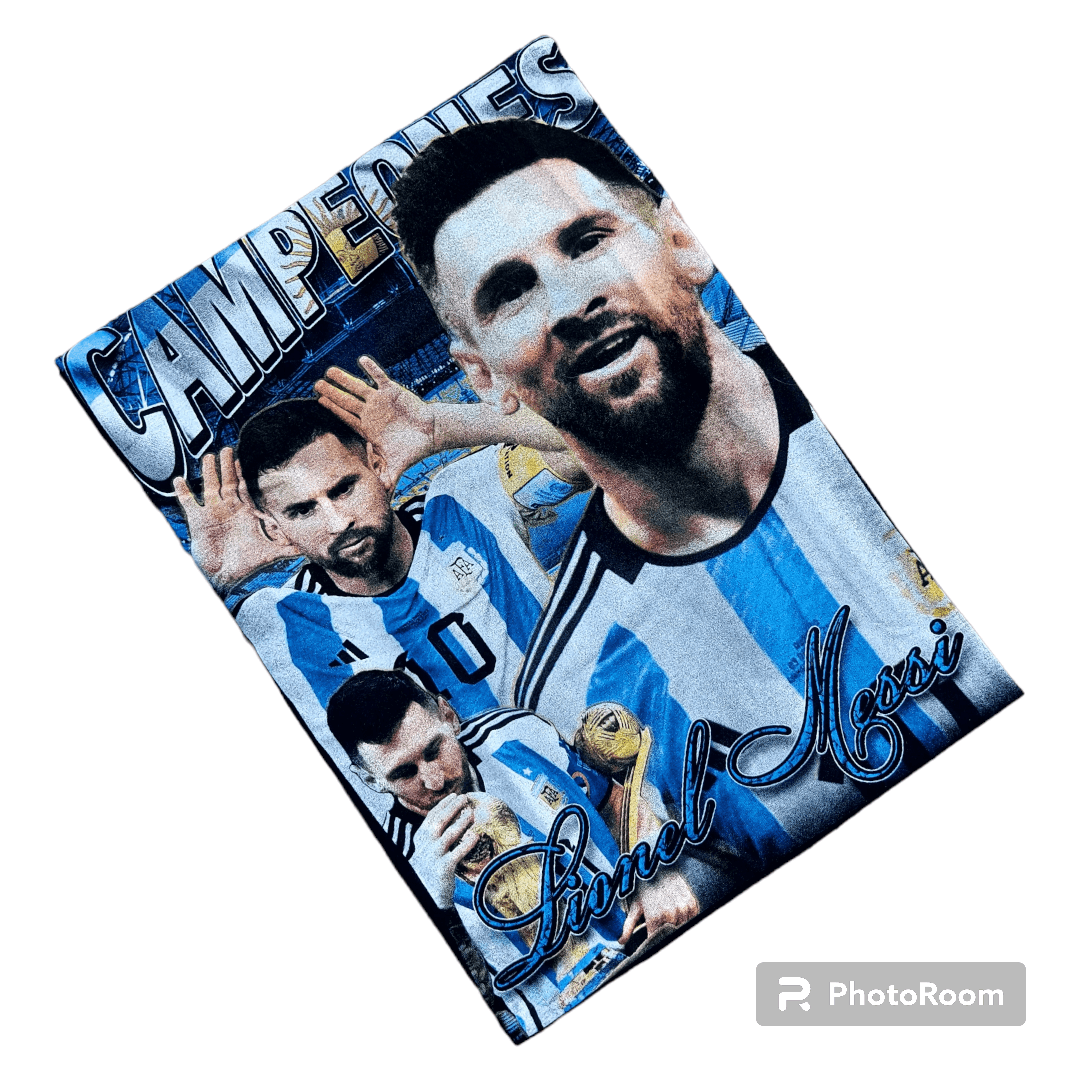 Rap Tees 💥Lionel Messi Campeones World Cup Rap T Shirt Size US L / EU 52-54 / 3 - 4 Thumbnail