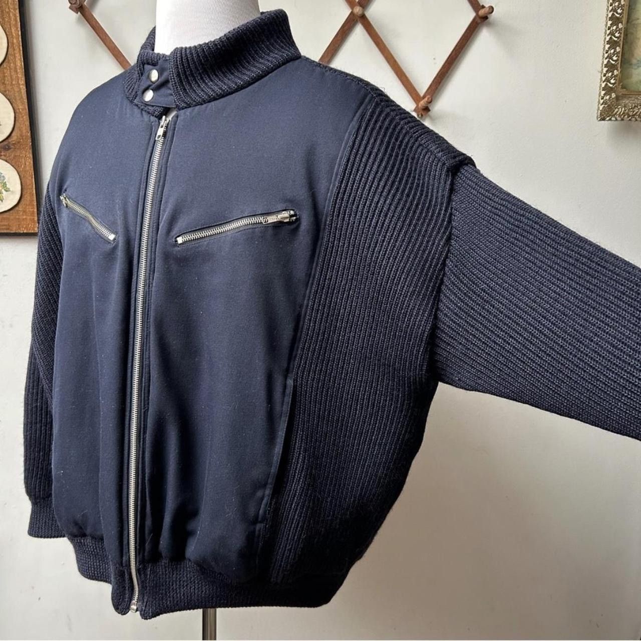 Vintage Woolcraft Pure Wool Knit Zip Up Jacket Size US L / EU 52-54 / 3 - 3 Thumbnail