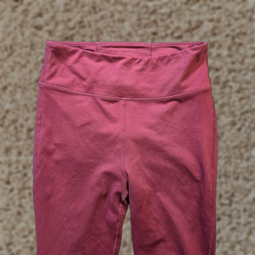 Free People Free People Pants Women Small Red Burgundy Stretch Legging Workout Casual Ankle Skinny Activewear Casual Wear Womens Size 28" / US 6 / IT 42 - 1 Thumbnail