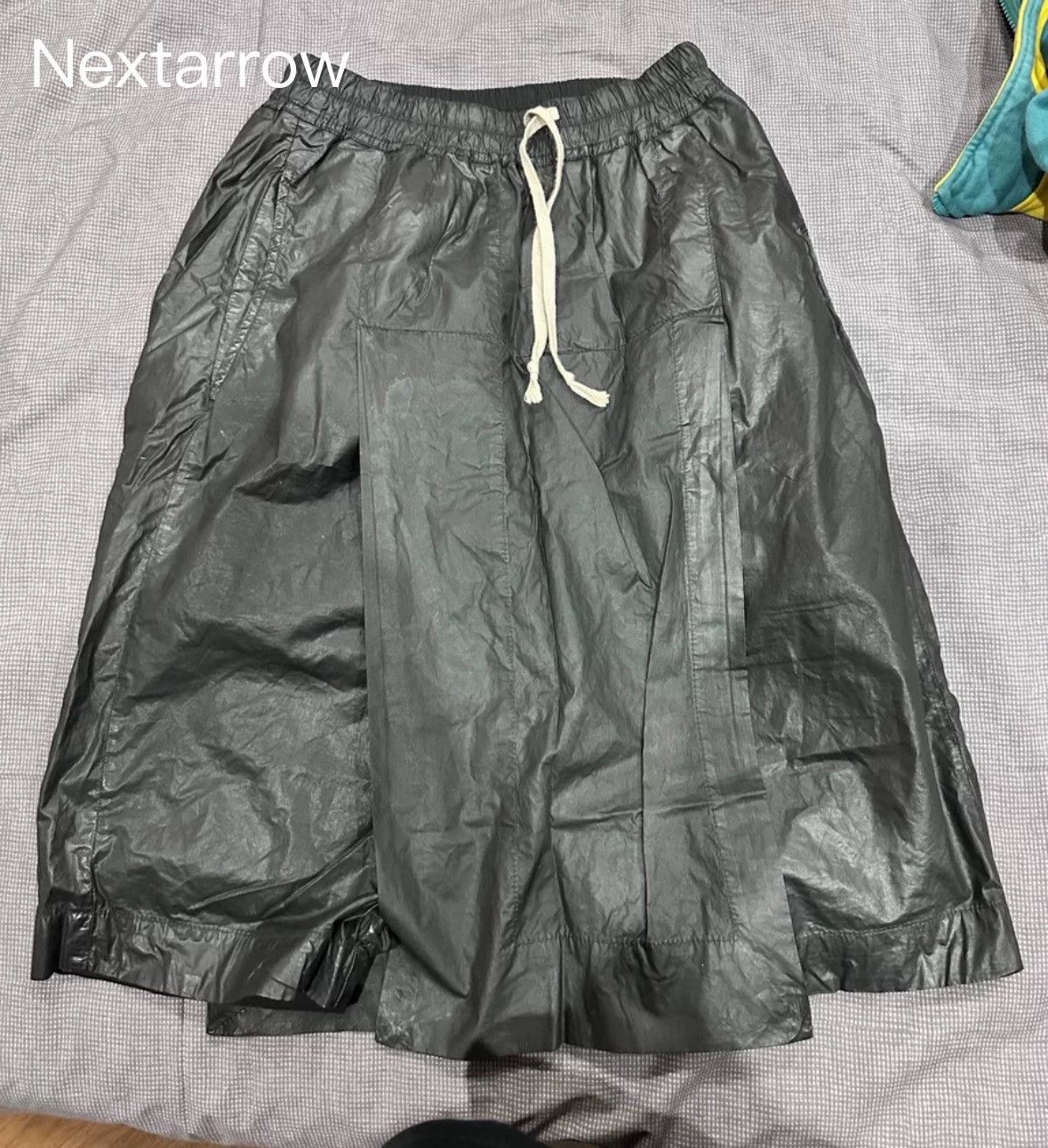 Rick Owens Rick Owens RO waxed jacket shorts skirt pants2412-Nextarrow Size US 29 - 1 Thumbnail