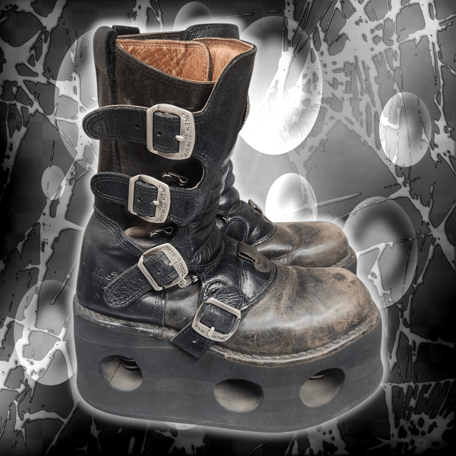 New Rock 90s Newrock Neptuno Platform Boots Size US 9 / IT 39 - 1 Thumbnail