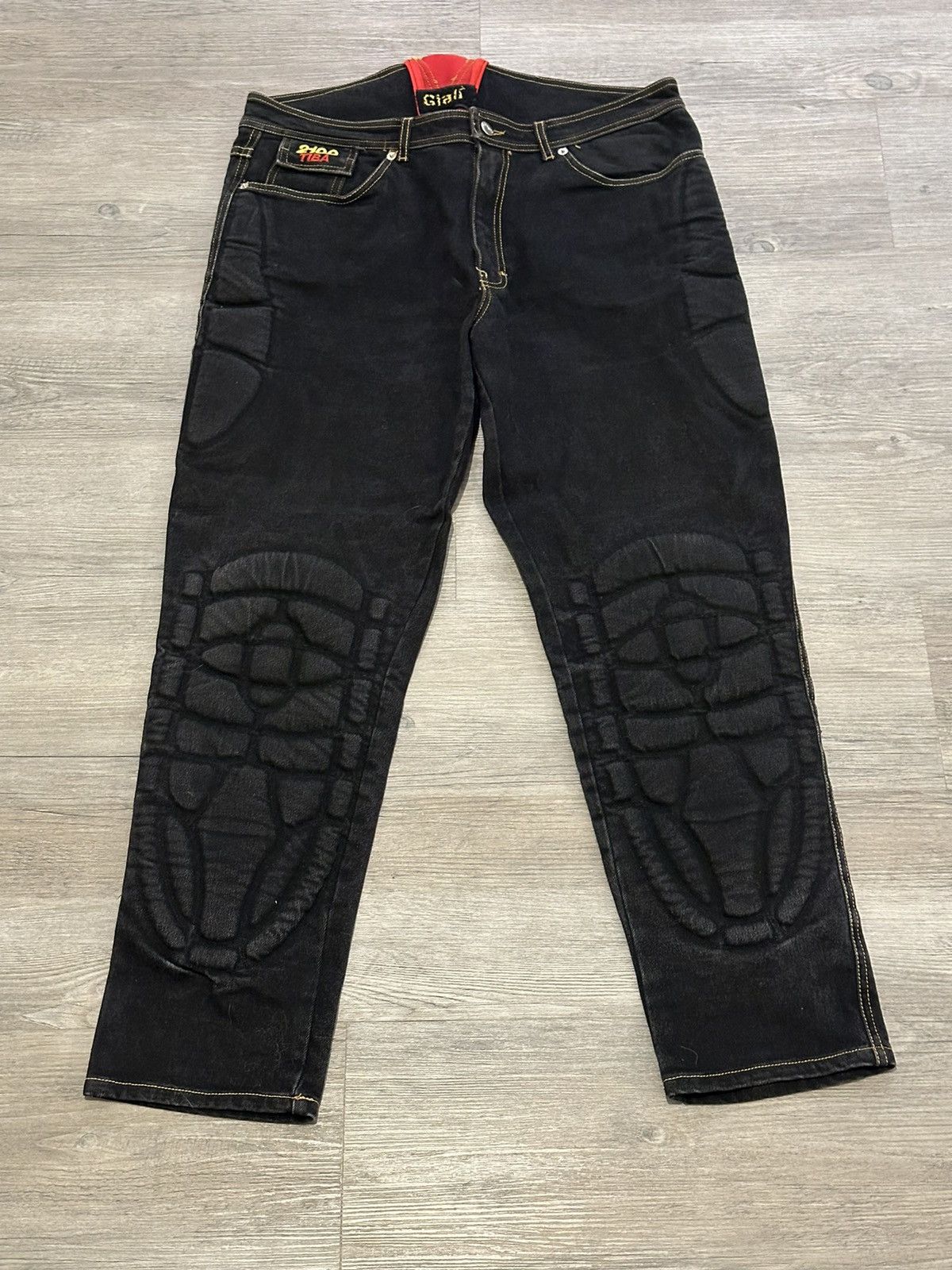 image of Vintage Giali 2100C Padded Jeans in Black, Men's (Size 32)