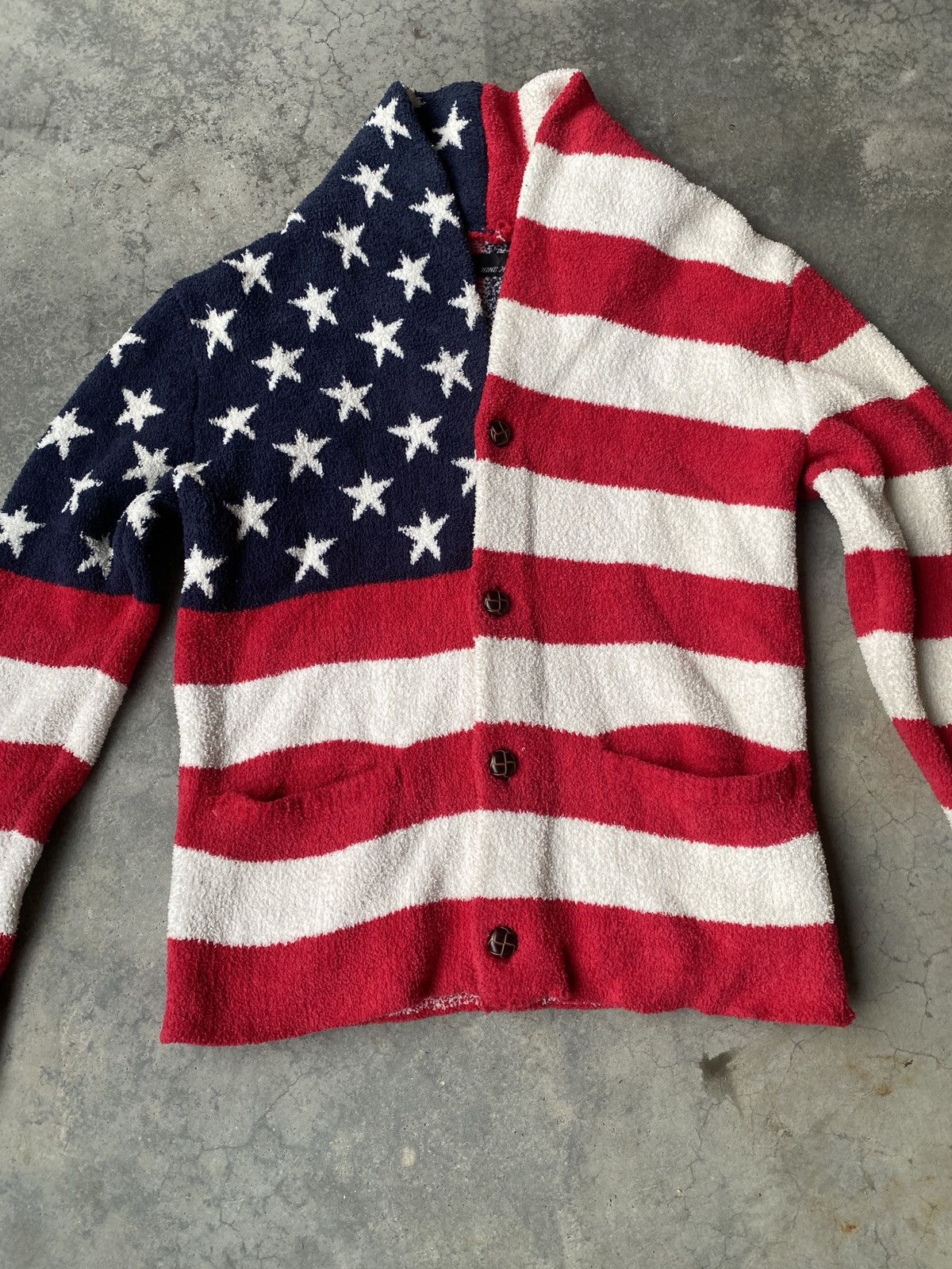 Japanese Brand Vintage Usa flag design flech jacket Size US S / EU 44-46 / 1 - 2 Thumbnail