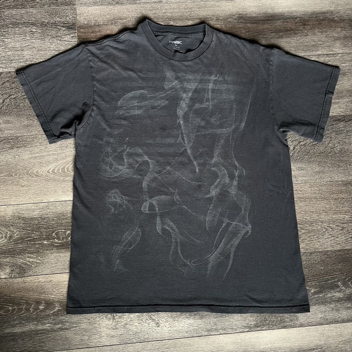 Hawk × Vintage Vintage 2000s Hawk Affliction Style Smoke Graphic Logo Tee Size US L / EU 52-54 / 3 - 1 Thumbnail