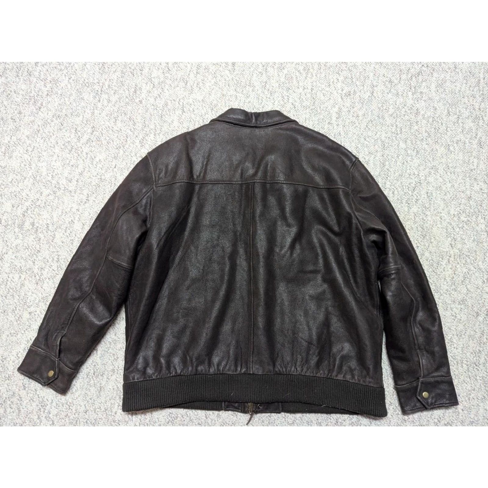 Cherokee vintage 1990s bomber jacket 2XL cowhide leather PATINA motorcycle y2k mad max Size US XXL / EU 58 / 5 - 8 Thumbnail