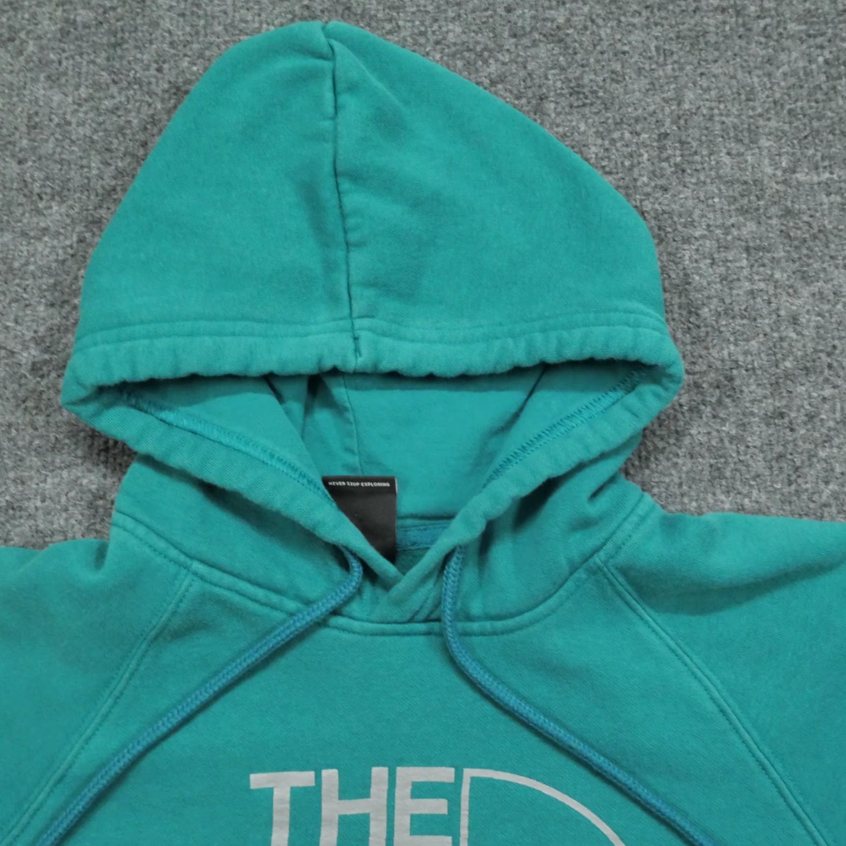 The North Face The North Face Hoodie Womens XS X Small Blue Teal Pullover Spell Out Logo Woman XS Hoodie Blue The North Face Pullover Logo 90s? Size XS / US 0-2 / IT 36-38 - 4 Thumbnail