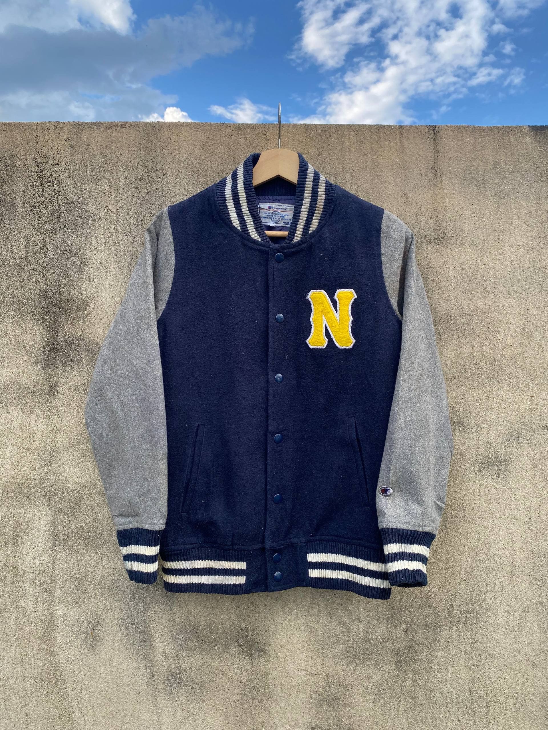 Champion Vintage 90s Champion Letter "N" Varsity Jacket Size US M / EU 48-50 / 2 - 1 Thumbnail