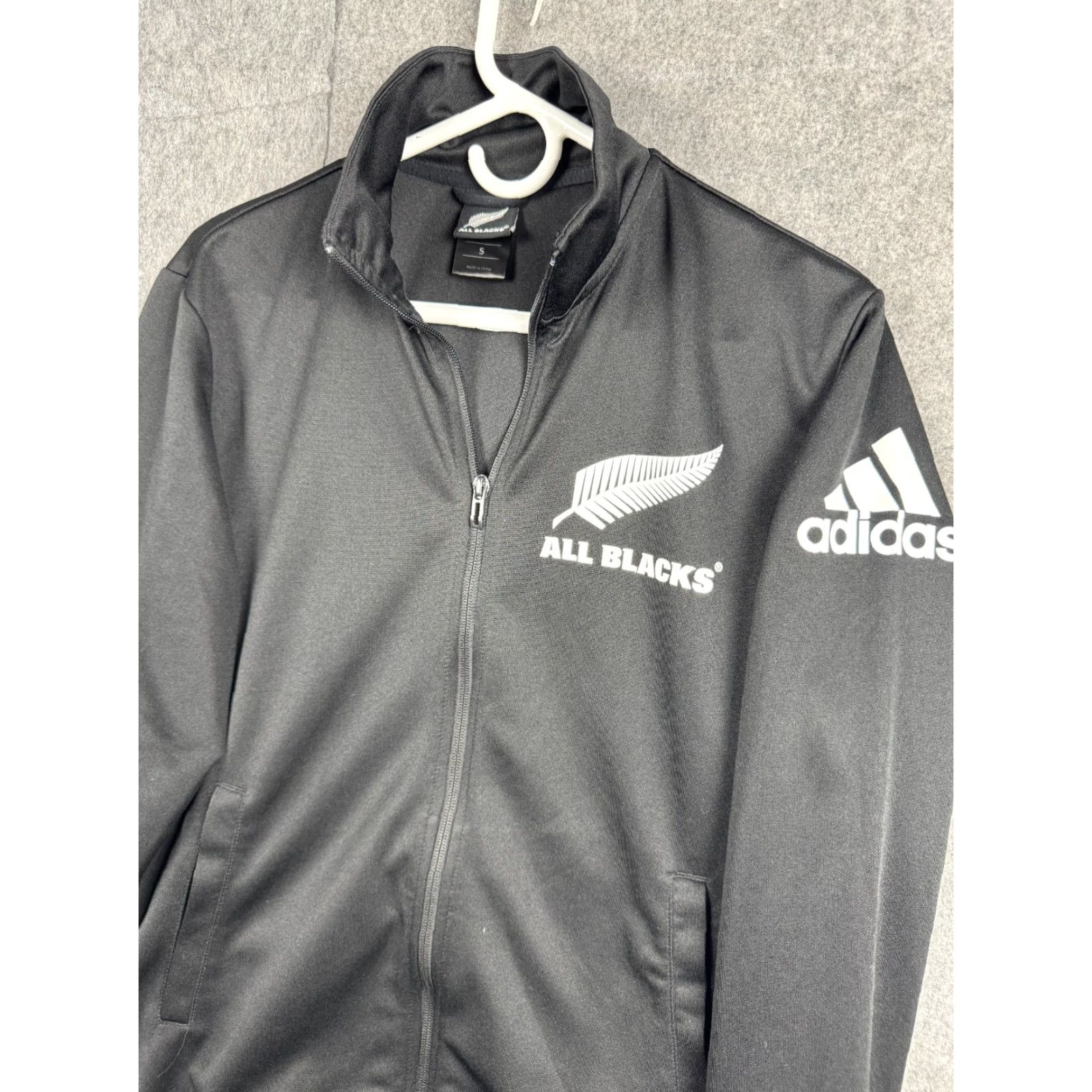 Adidas All Blacks Rugby Jacket Adidas Mens Small Black Full Zip Track Jacket Size US S / EU 44-46 / 1 - 2 Thumbnail