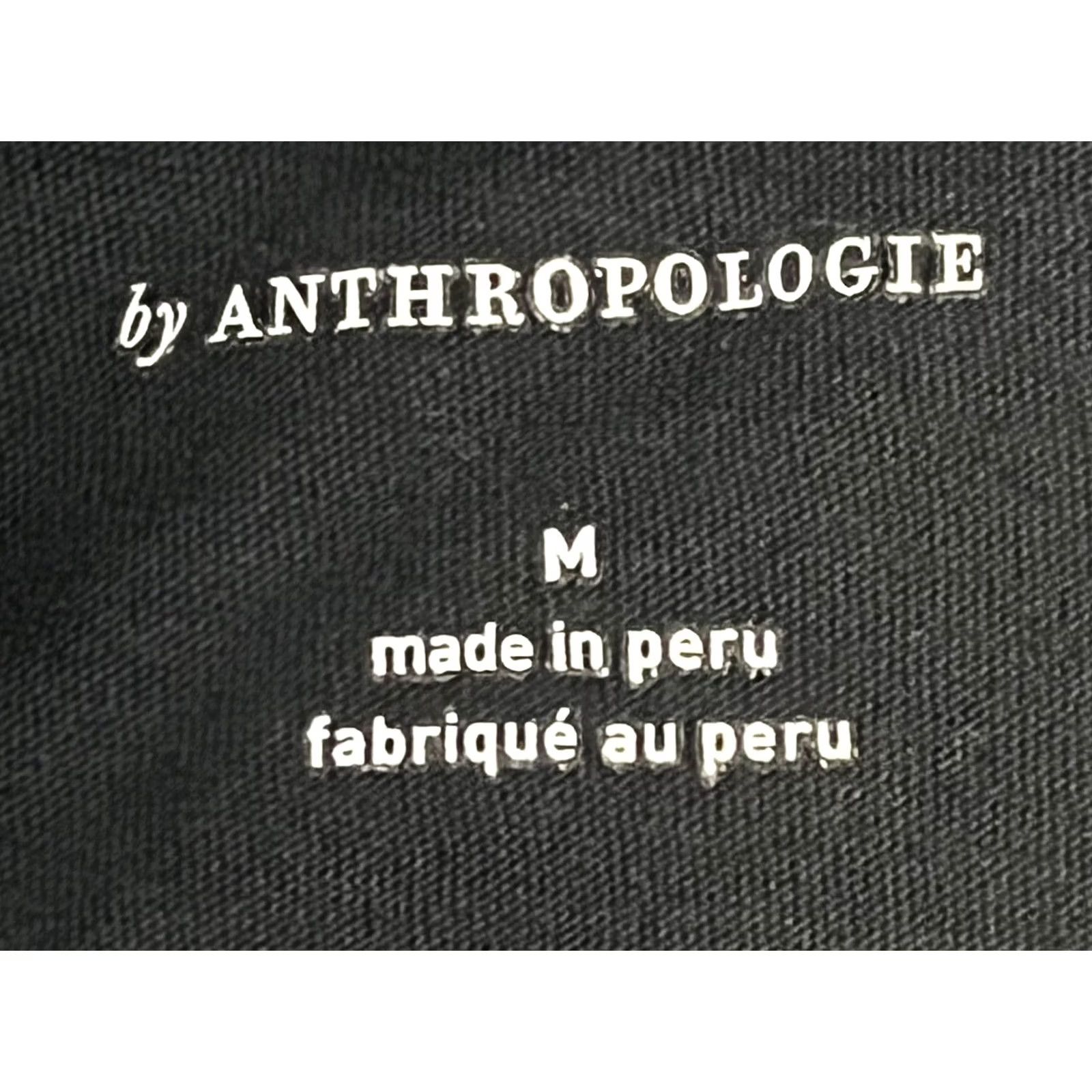 Anthropologie Anthropologie Turtleneck Long Sleeve Top Black Medium Women T-Shirt Size M / US 6-8 / IT 42-44 - 7 Thumbnail
