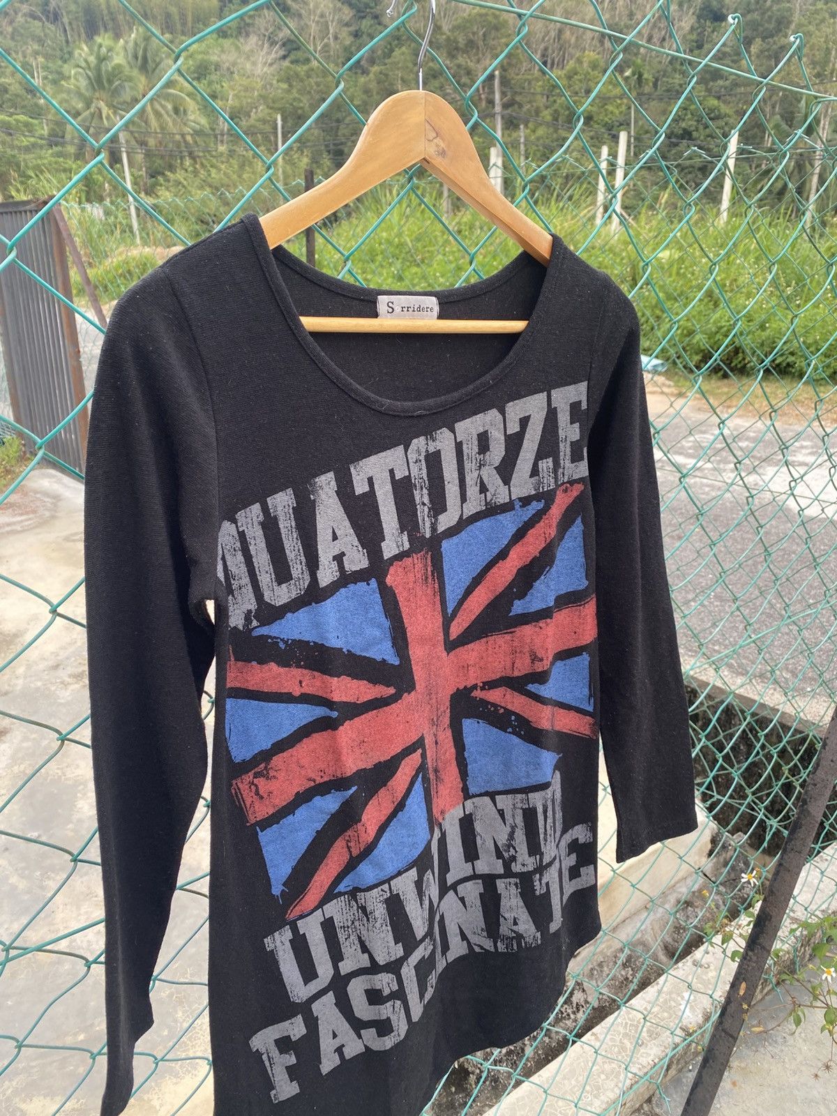 Japanese Brand Vintage Sorridere Union Jack Flag long sleeve tee Size L / US 10 / IT 46 - 3 Thumbnail