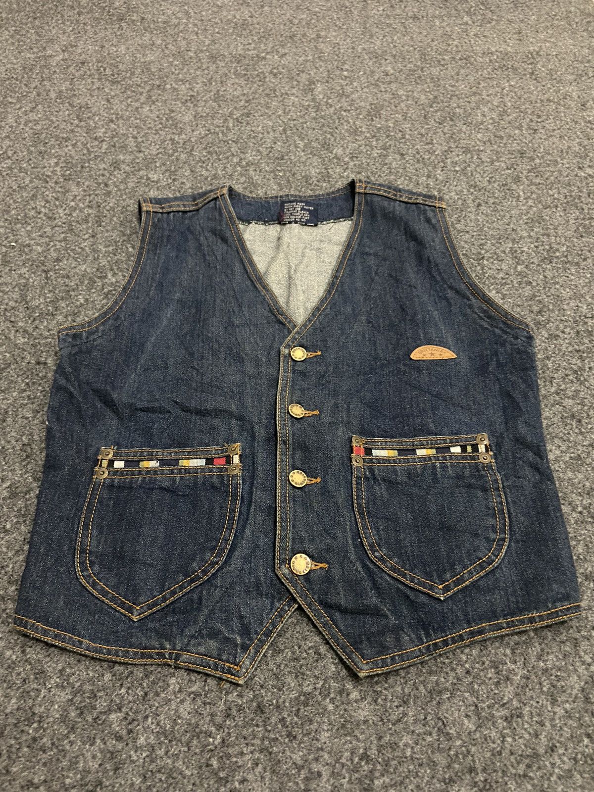 Japanese Brand × Vintage Y2K britania vintage denim vest Size S / US 4 / IT 40 - 2 Thumbnail