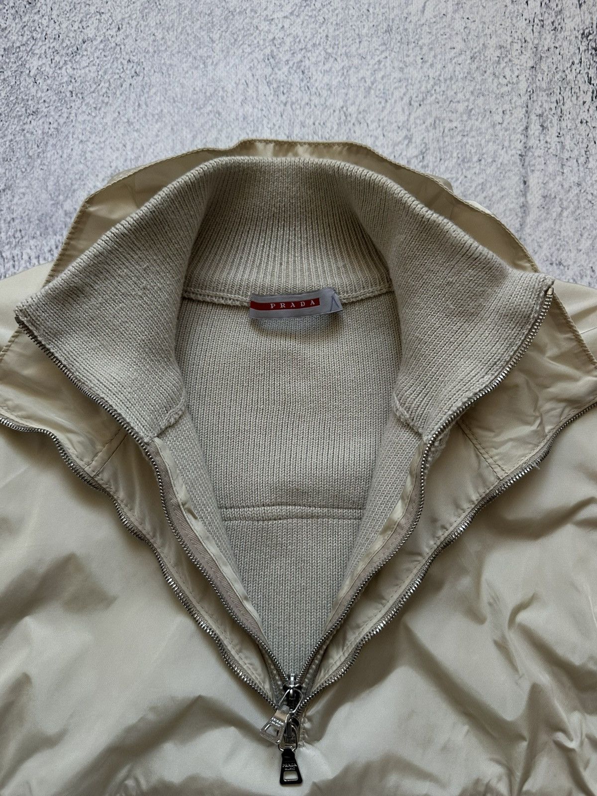 Prada Archive F/W 99 Prada Sport 1/4 Double Zip Red Tab Sweater Size US M / EU 48-50 / 2 - 10 Thumbnail