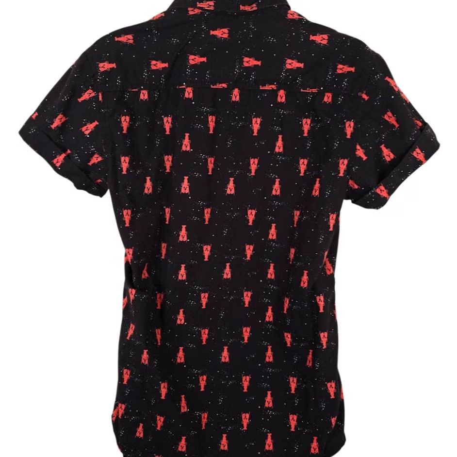 Vintage VINTAGE Lobster Camp Shirt Mens Size Medium Black Red All Over Print Good Vibes Size US M / EU 48-50 / 2 - 4 Thumbnail