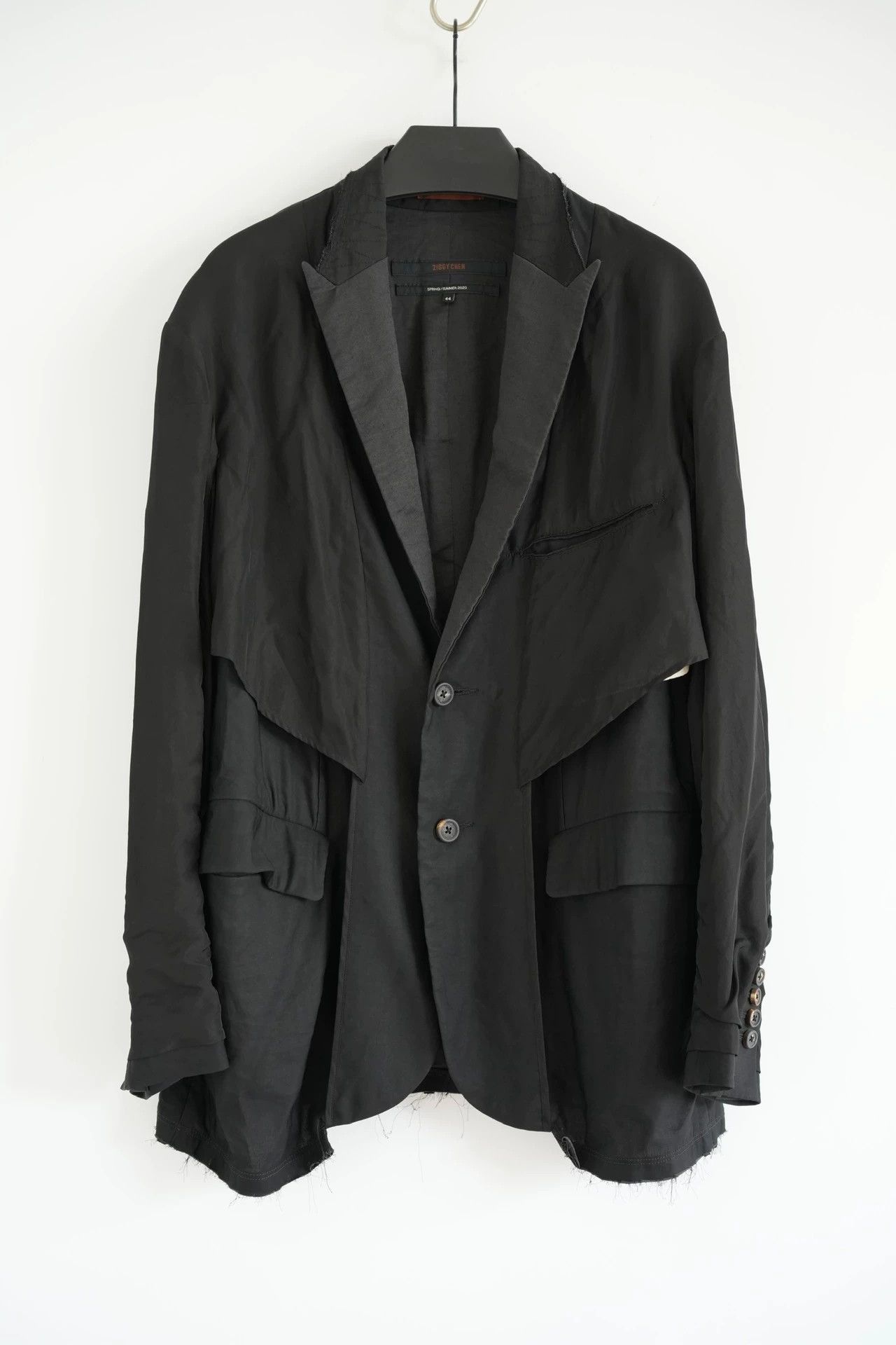 Ziggy Chen Ziggy Chen 20SS Stationery Black Inside Out Blazer Size US S / EU 44-46 / 1 - 1 Thumbnail