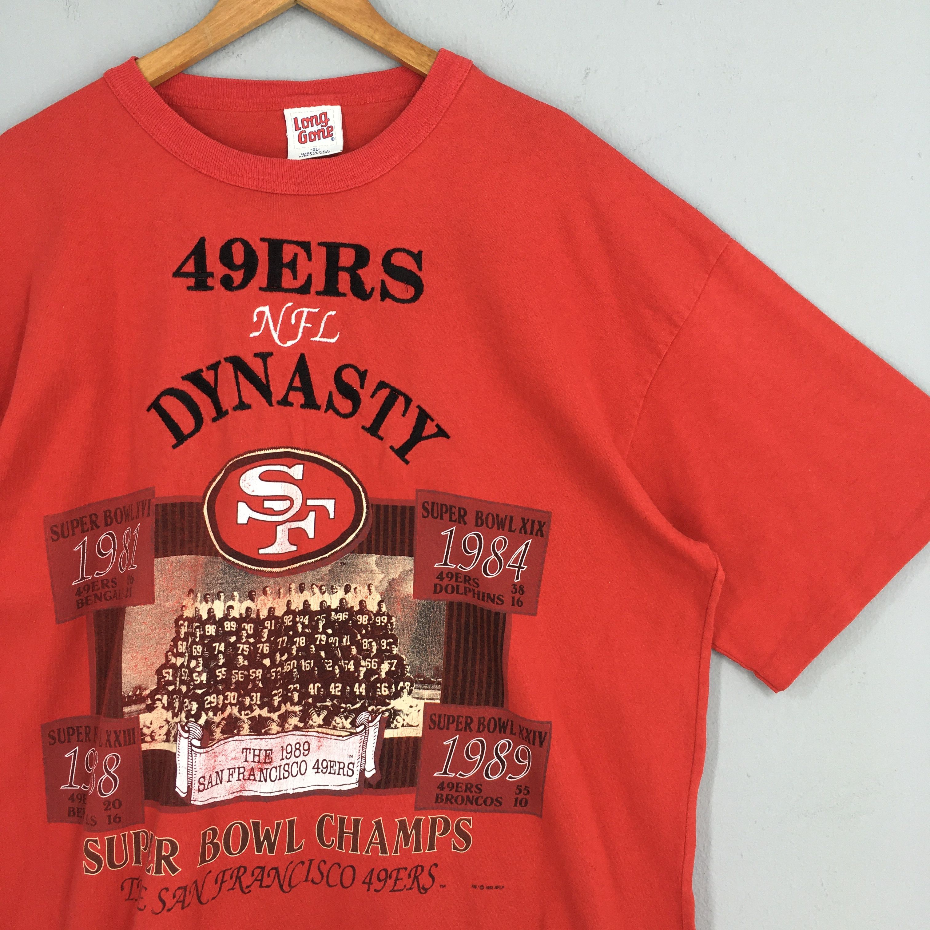 NFL × Vintage Vintage San Francisco 49ers NFL Red Tshirt XLarge Size US XL / EU 56 / 4 - 2 Thumbnail