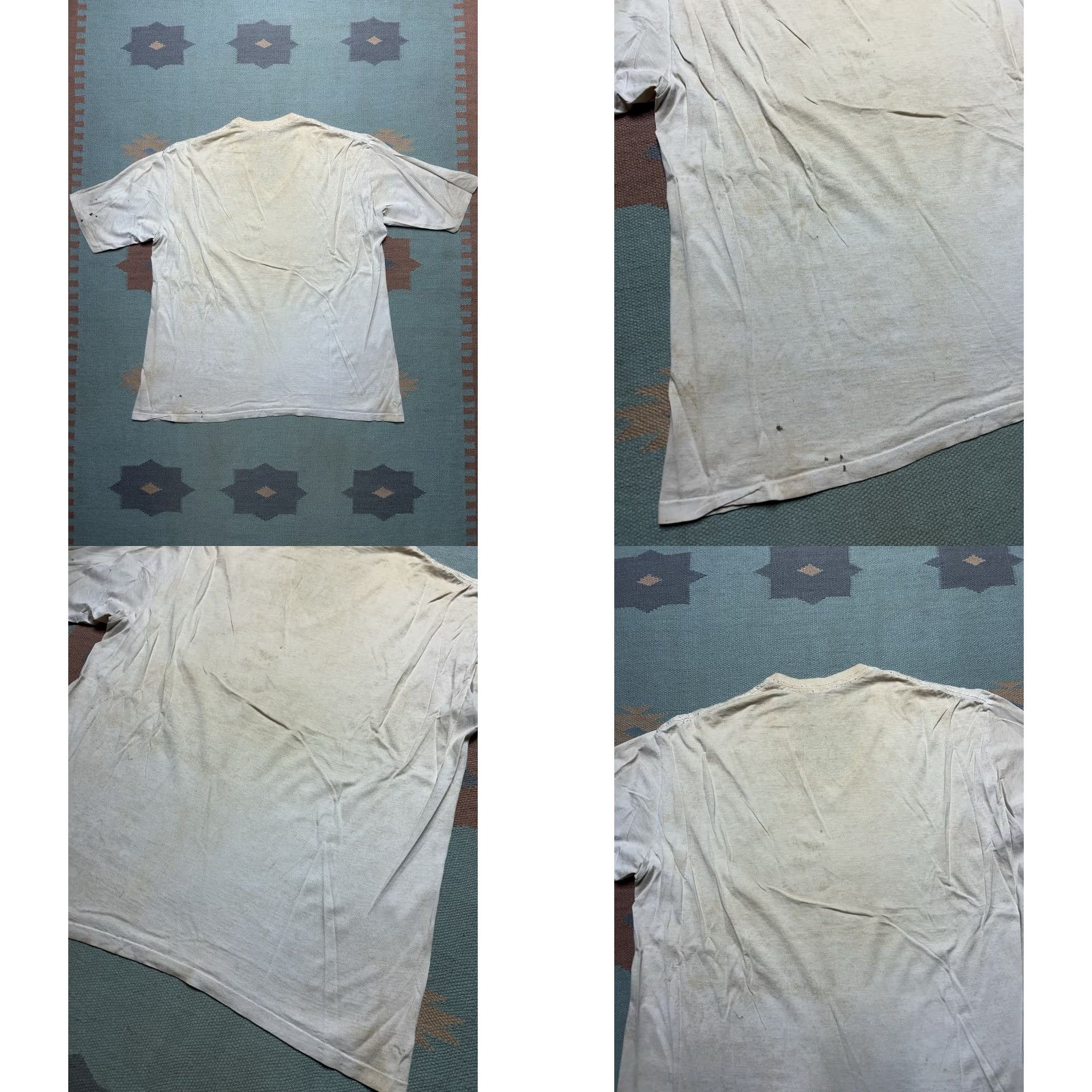 Vintage VINTAGE 80s 90s blank white T-Shirt V-Neck Cotton Adult XL Mens T-Shirt 80s Theme Size US XL / EU 56 / 4 - 8 Thumbnail