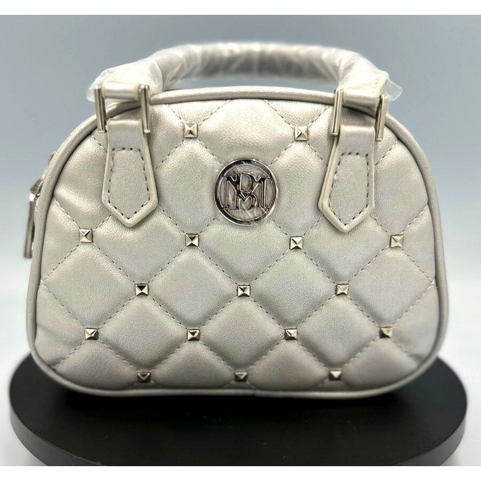Badgley Mischka Badgley Mischka Crossbody Dome with Studs - Metallic Gray Size ONE SIZE - 2 Thumbnail