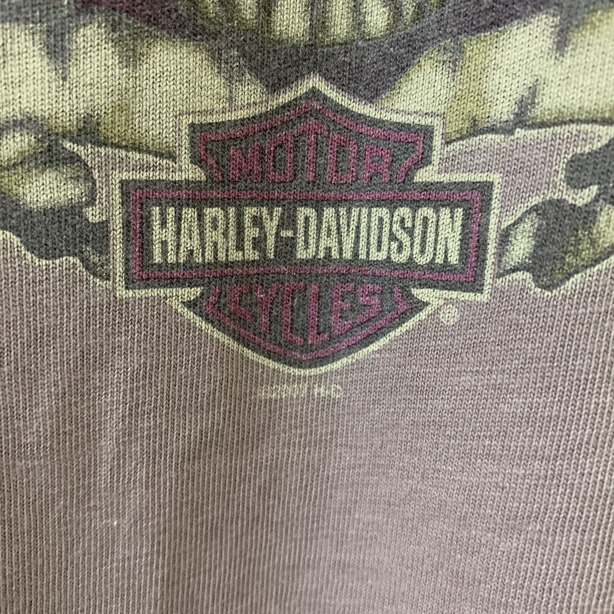 Harley Davidson × Vintage VTG 07 HARLEY DAVIDSON SKULL FLAME SKULL TEE Size M / US 6-8 / IT 42-44 - 7 Thumbnail