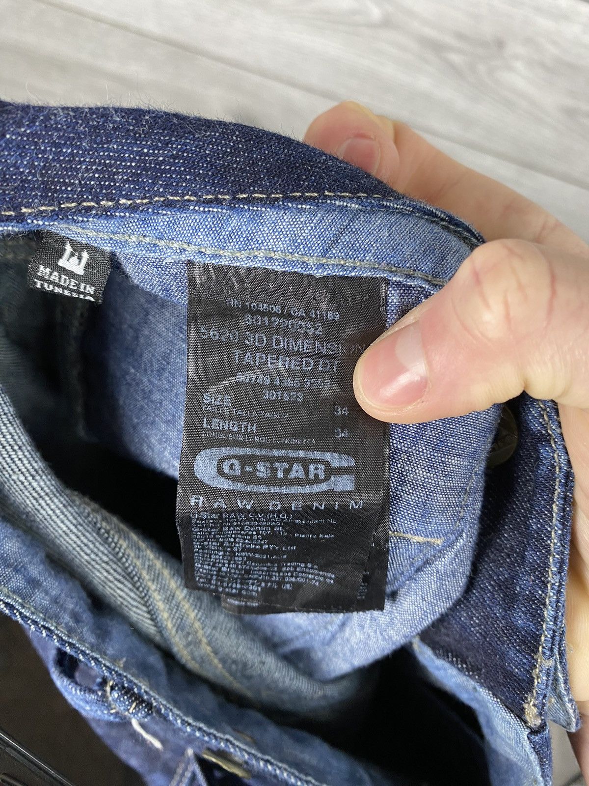 G-Star Mens G-Star Raw 3D Dimension Tapered Denim Flared Pants Size US 34 / EU 50 - 18 Thumbnail