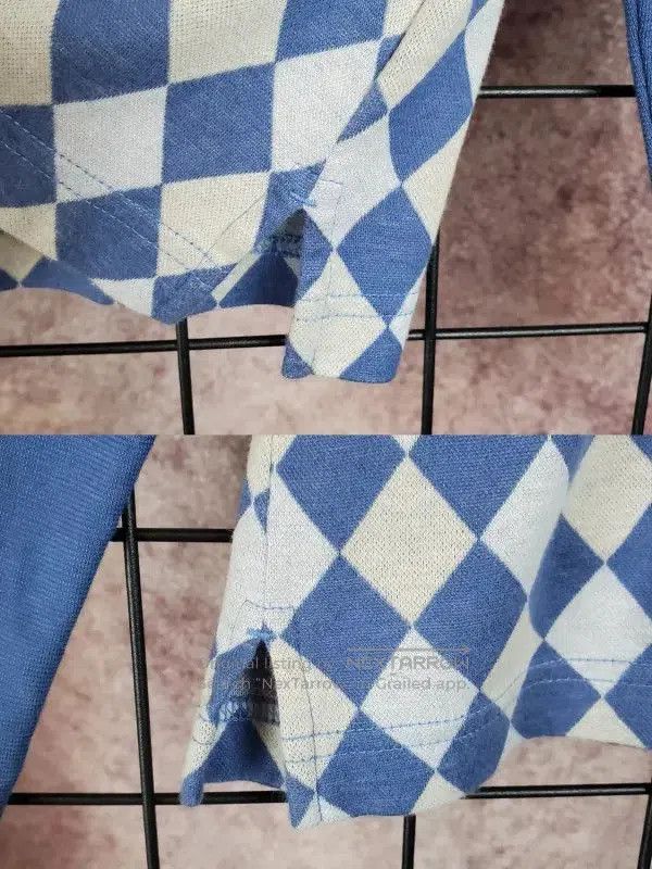 Burberry Burberry Light Blue Cotton Sweater with Embroidery. Size L / US 10 / IT 46 - 8 Thumbnail