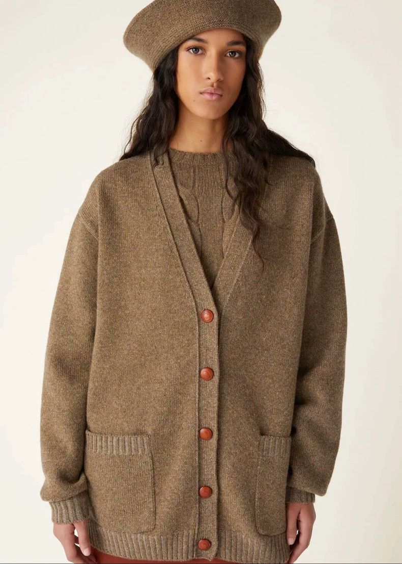 Loro Piana LORO PIANA Holiday Series Moss Green Goat Cashmere Knitted Size S / US 4 / IT 40 - 9 Thumbnail