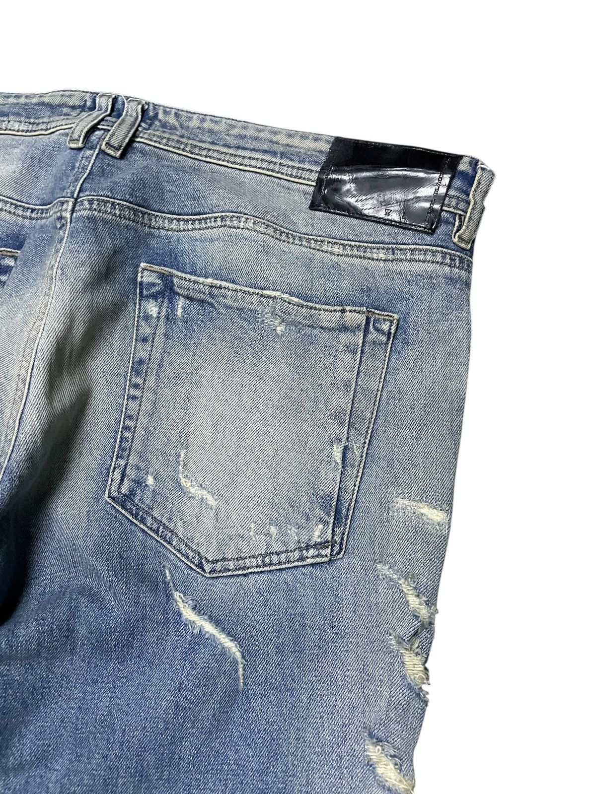 Diesel × Diesel Black Gold Diesel Black Gold Stacked Distressed Heavy Stitched Jeans Size US 34 / EU 50 - 19 Thumbnail