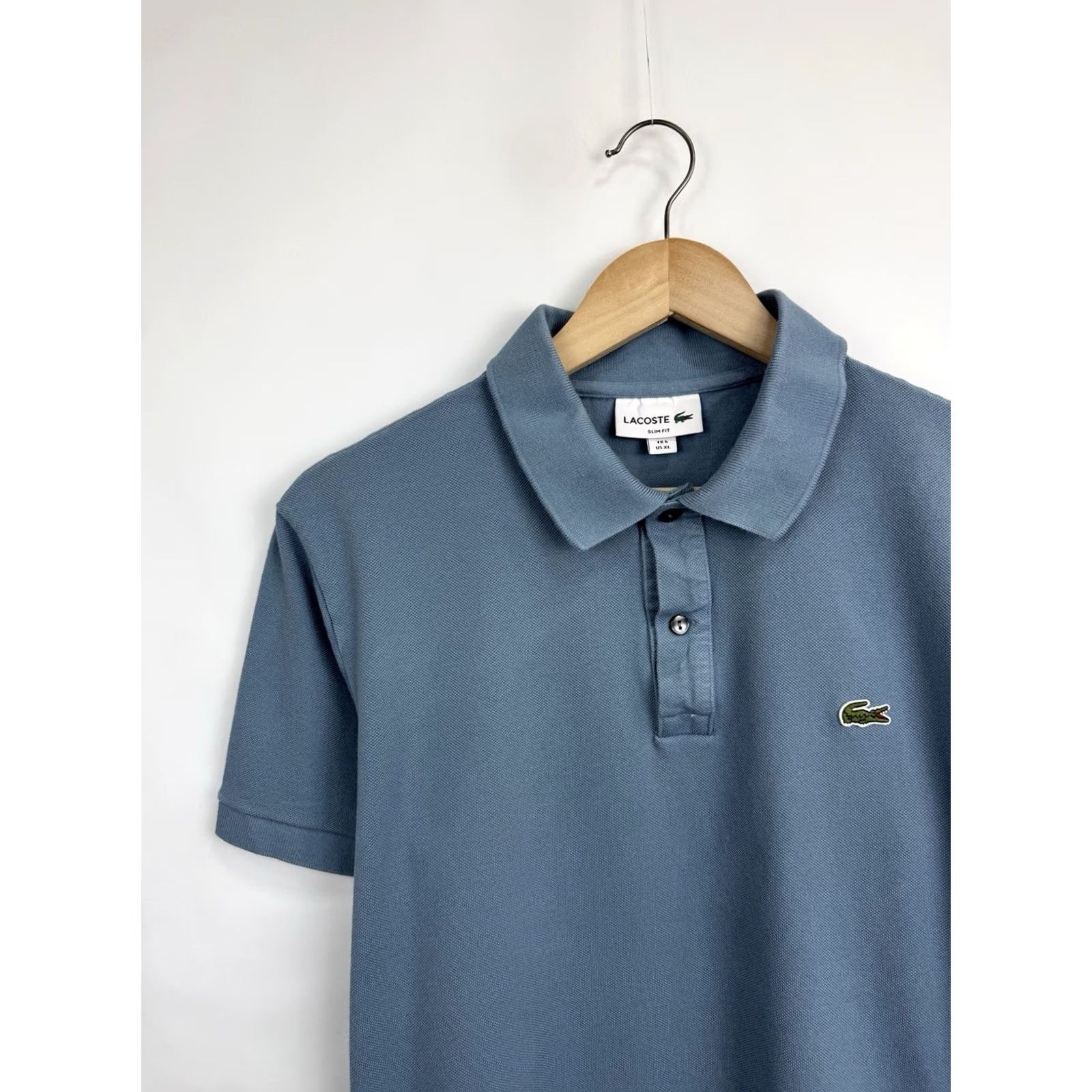 Lacoste Lacoste Slim Fit Polo T-Shirt Made in France Rare Retro Blue XL Mens Polo Slim Fit Size US XL / EU 56 / 4 - 3 Thumbnail