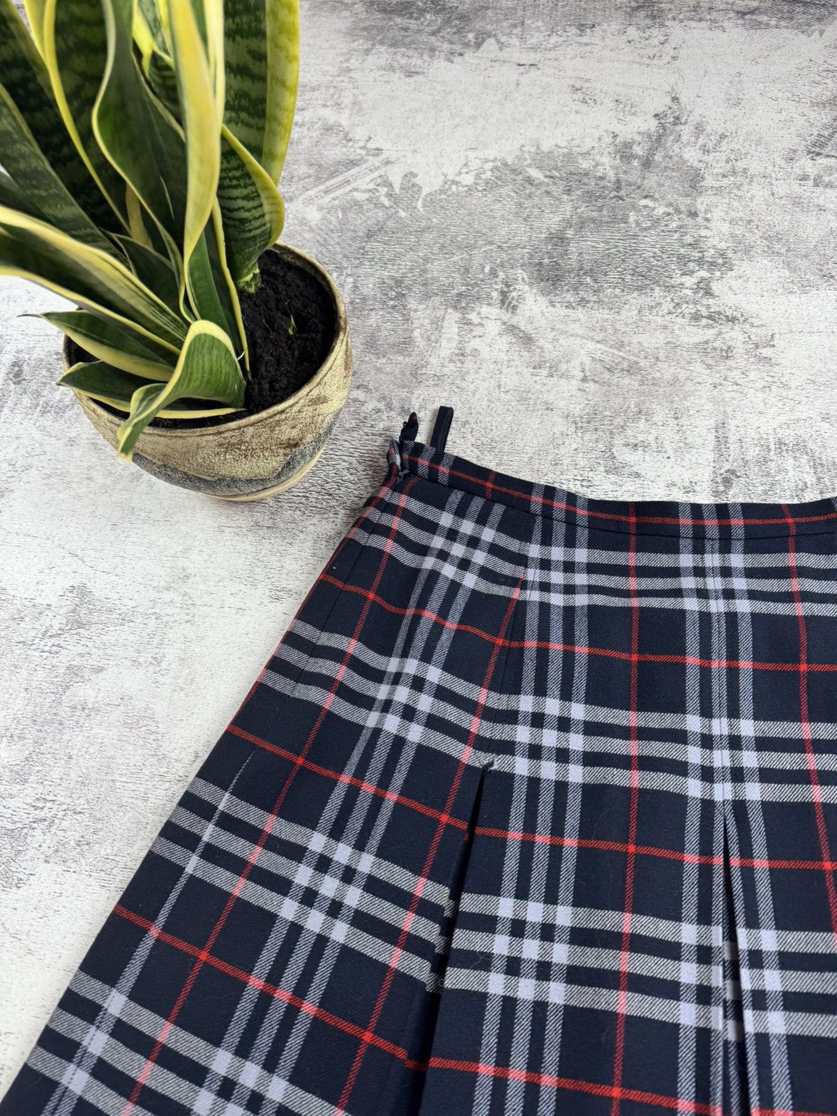 Burberry 90s Burberrys Nova Plaid Checked Midi Maxi 42 Dress Skirt Size 42" / US 20 - 6 Thumbnail