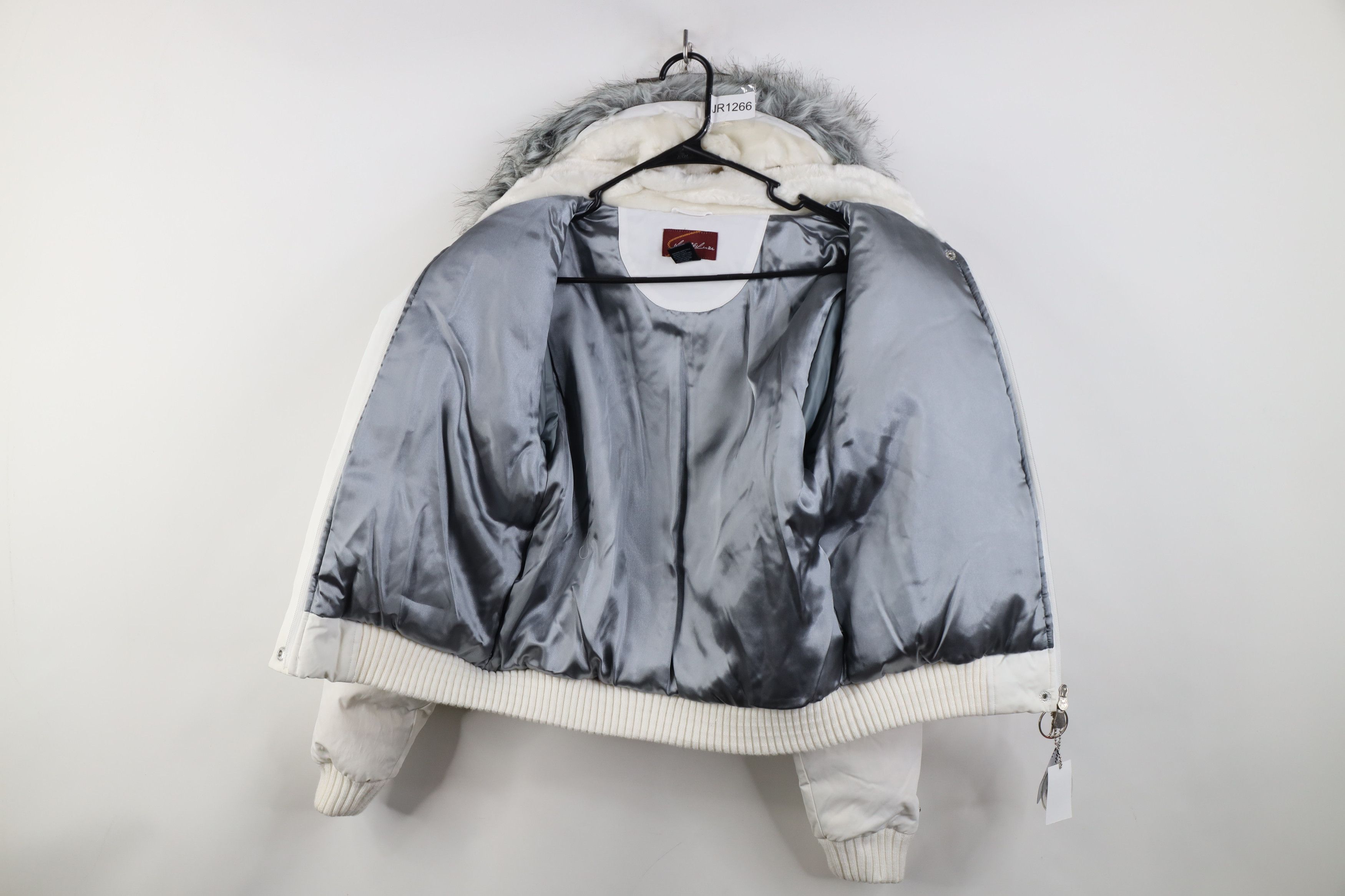 Vintage NOS Vintage 90s Y2K Tweety Bird Cropped Down Hooded Jacket Size M / US 6-8 / IT 42-44 - 10 Thumbnail