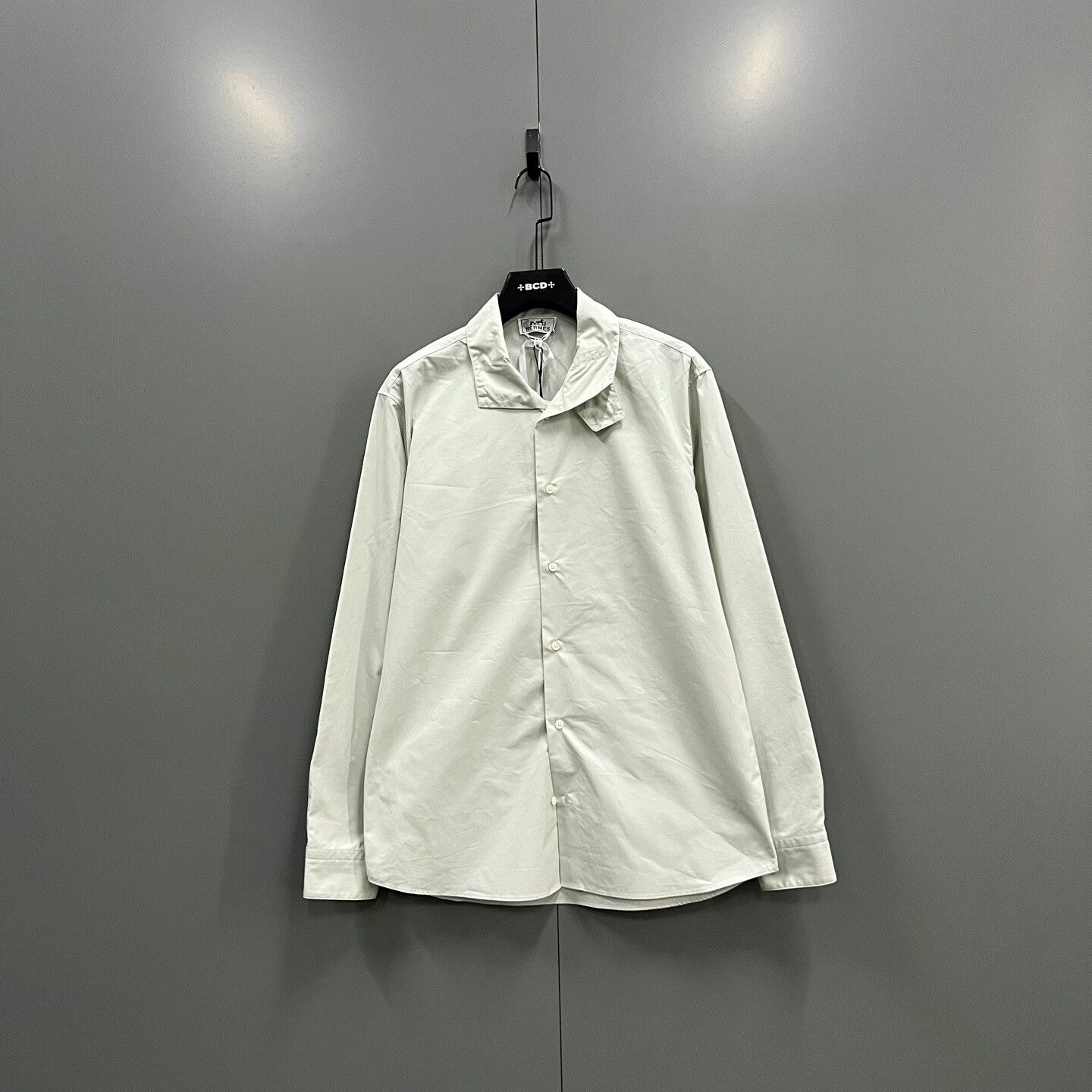 Hermes HERMES Light Green Single-Breasted Shirt Size US M / EU 48-50 / 2 - 1 Thumbnail