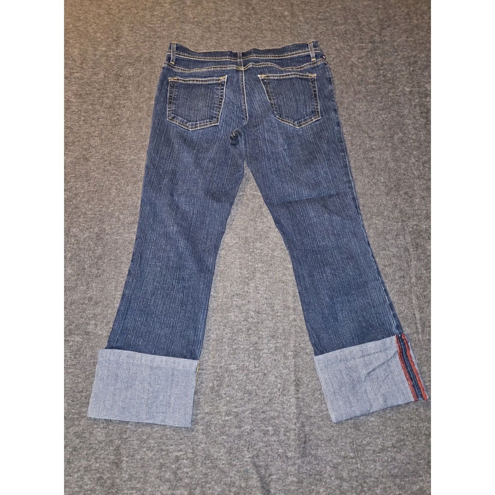 Vintage VINTAGE Polo Jeans Company Stretch Cropped Jeans Women's 28 Blue Denim Logo Preppy 90s Vintage Womens Jeans Size 28" / US 6 / IT 42 - 8 Thumbnail