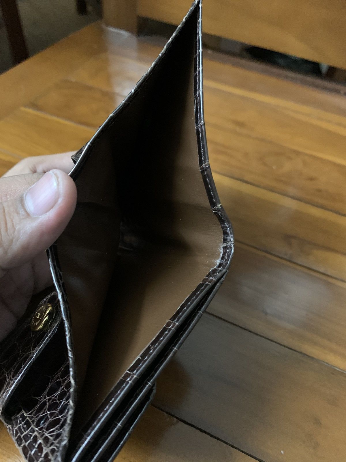 KWANPEN Kwanpen crocodile leather wallet Size ONE SIZE - 8 Thumbnail