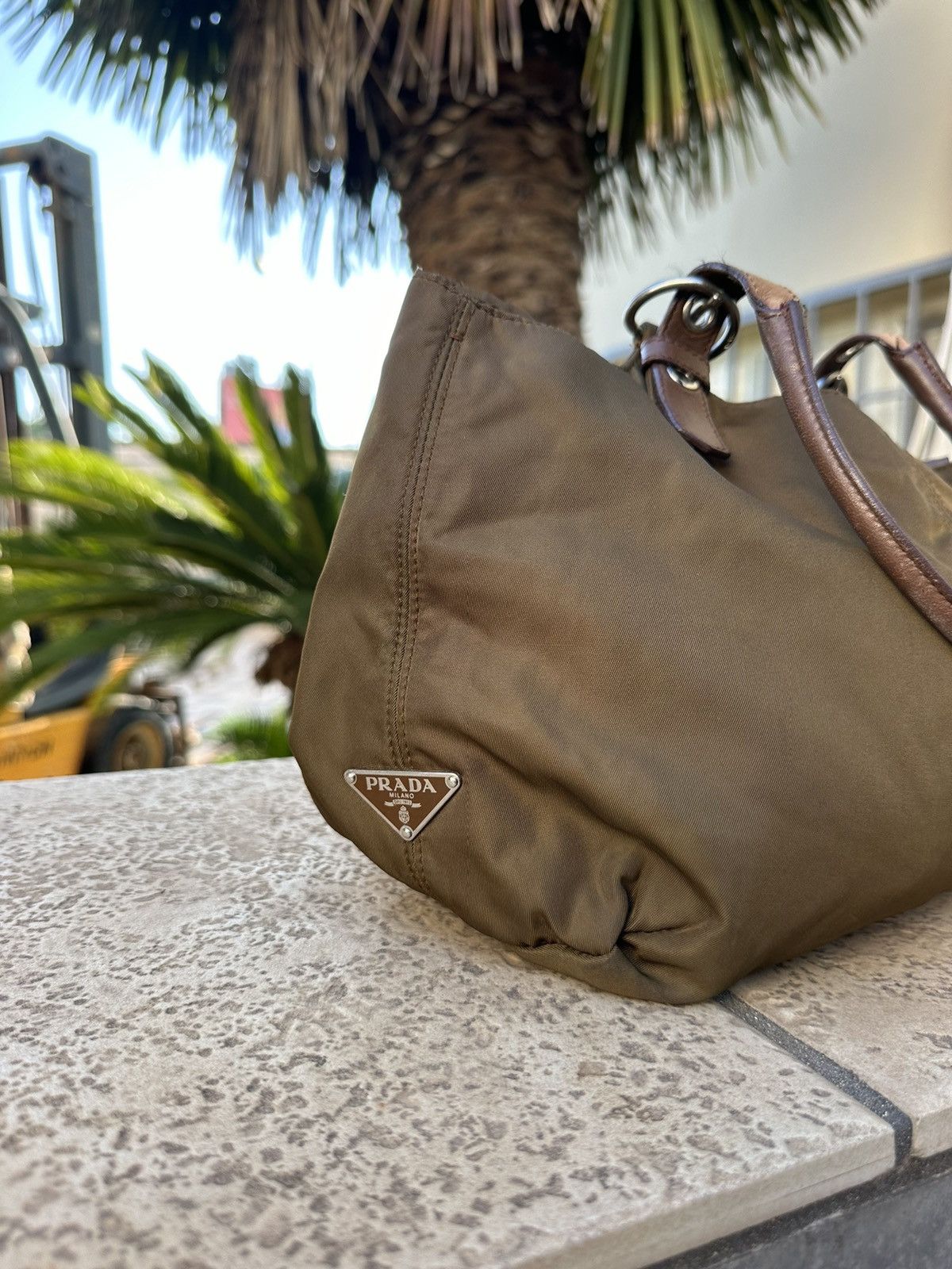 Prada Prada Nylon Bag Brown Size ONE SIZE - 2 Thumbnail