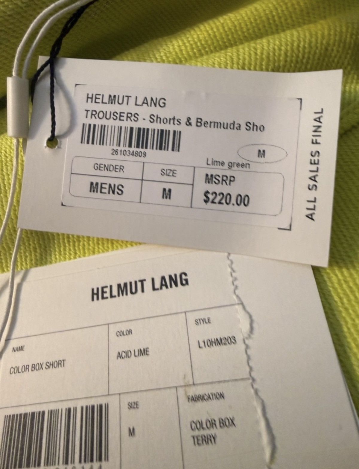 Helmut Lang NWT $220 HELMUT LANG Sweatshirt Fleece Shorts Size US 32 / EU 48 - 4 Thumbnail