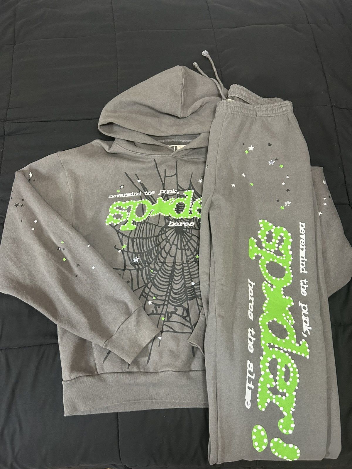 Sp5der Sp5der Punk V2 Sweatpant Slate Grey Size US 32 / EU 48 - 2 Thumbnail