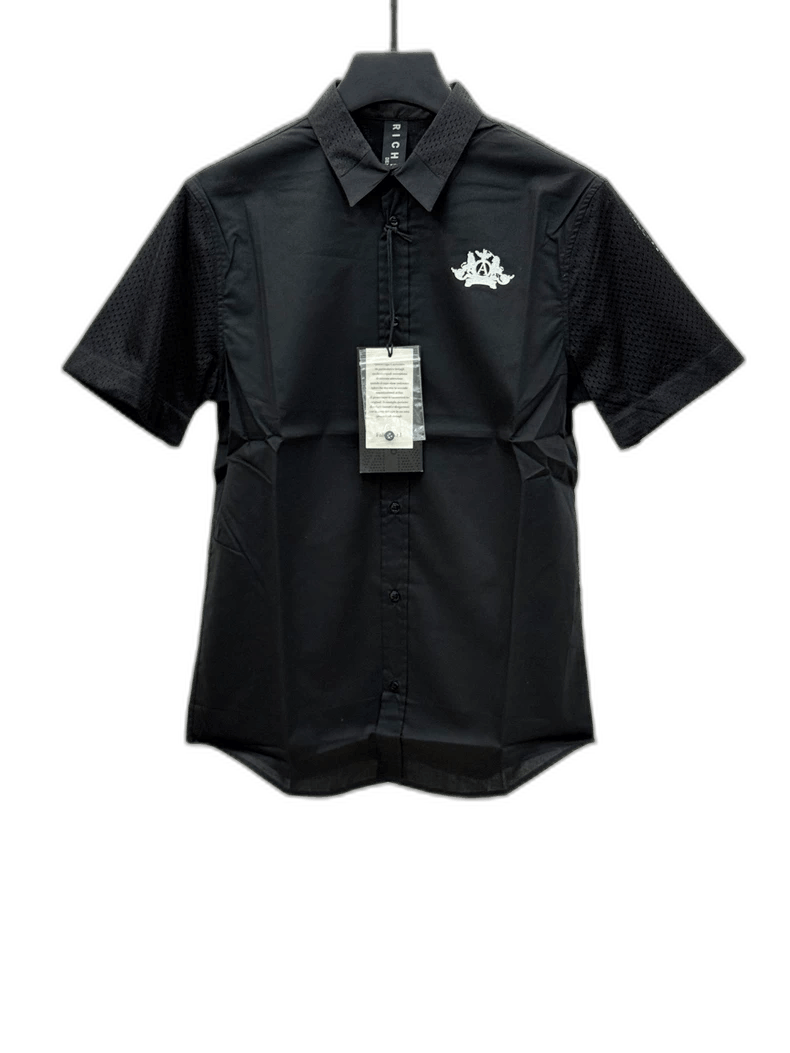 John Richmond John Richmond Black Short Sleeve Shirt Size US XS / EU 42 / 0 - 1 Thumbnail