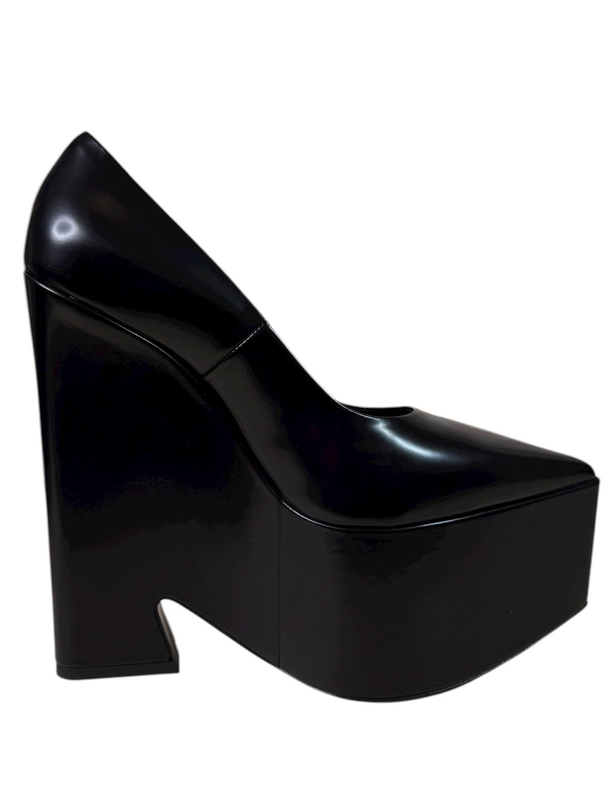 Versace Versace Black Patent Leather Platform Heels Size US 10 / IT 40 - 5 Thumbnail